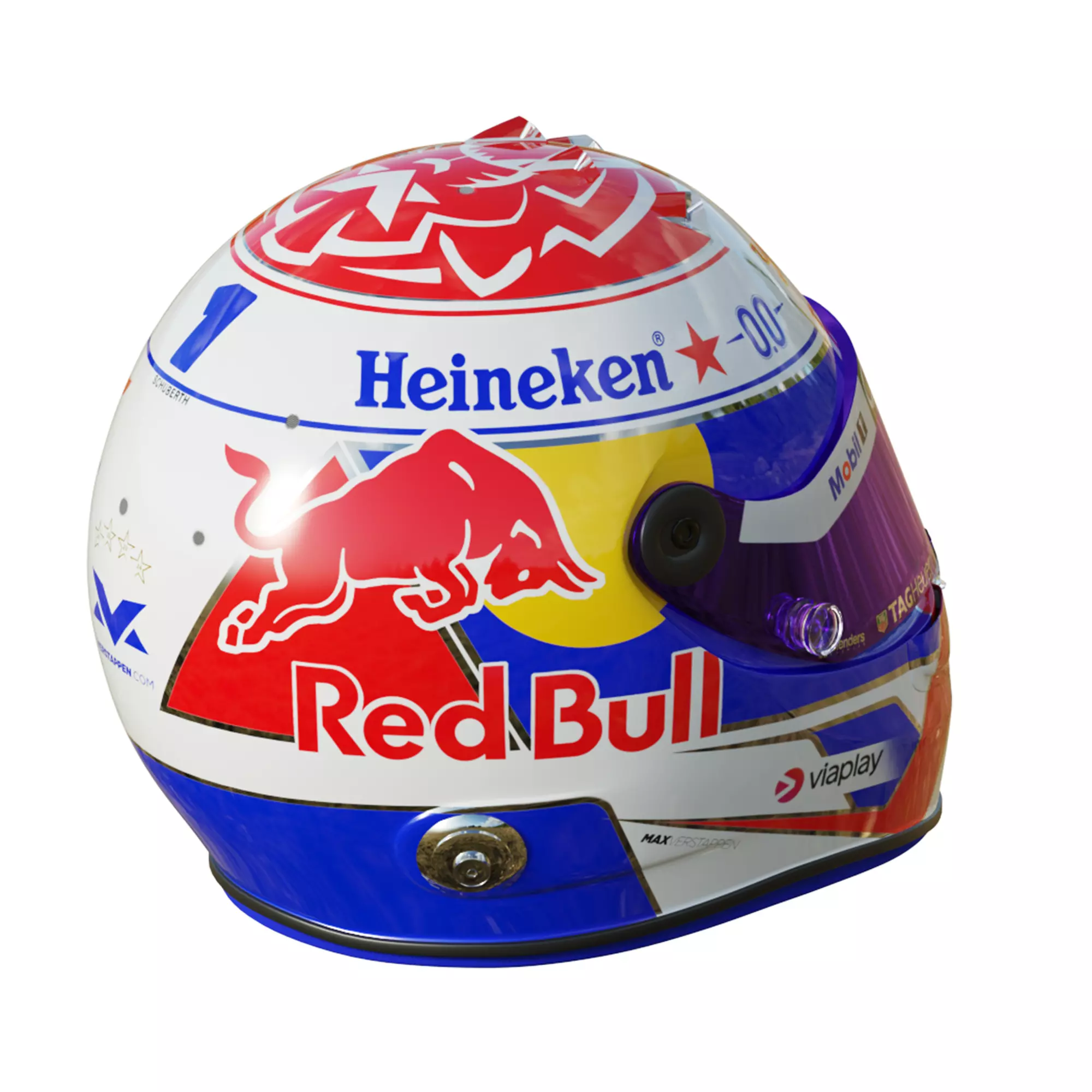 F1 Max Verstappen Helmet 2025 3D model_11