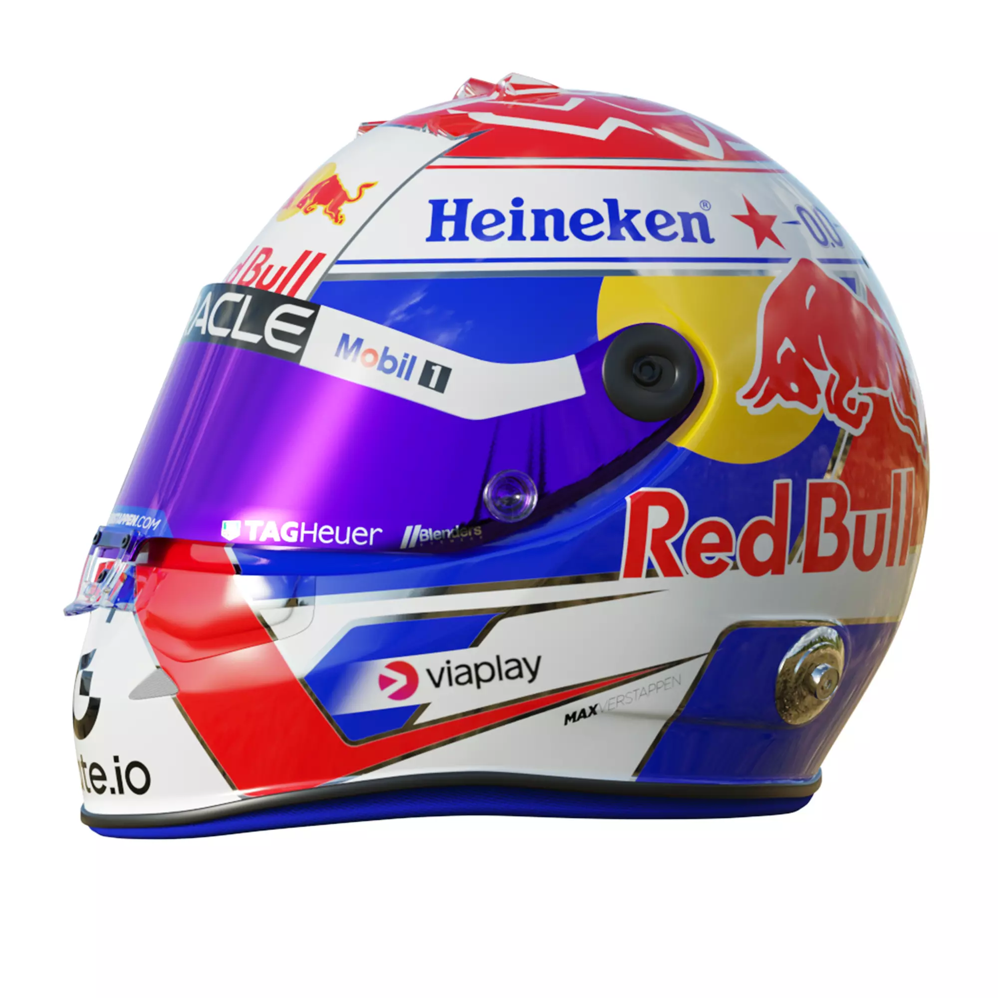 F1 Max Verstappen Helmet 2025 3D model_2