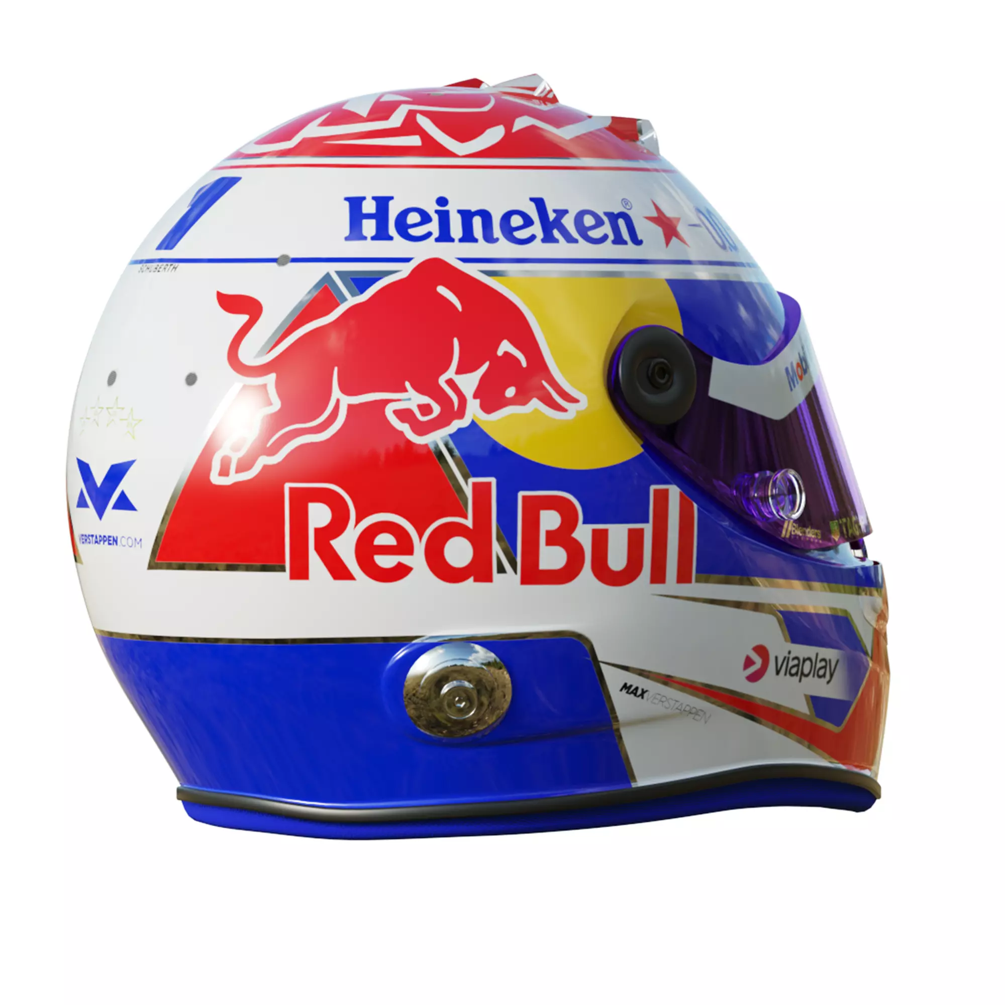 F1 Max Verstappen Helmet 2025 3D model_5