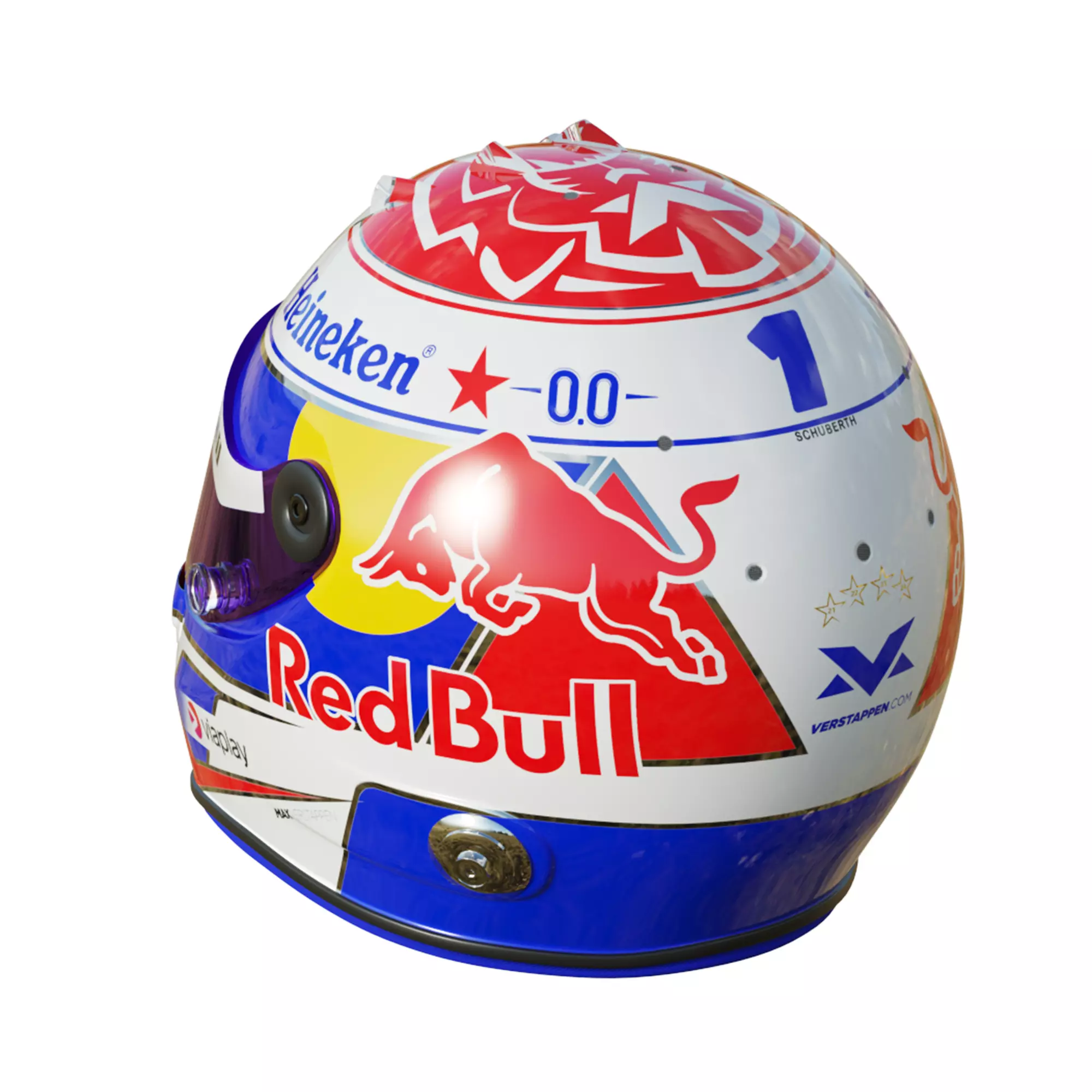 F1 Max Verstappen Helmet 2025 3D model_10