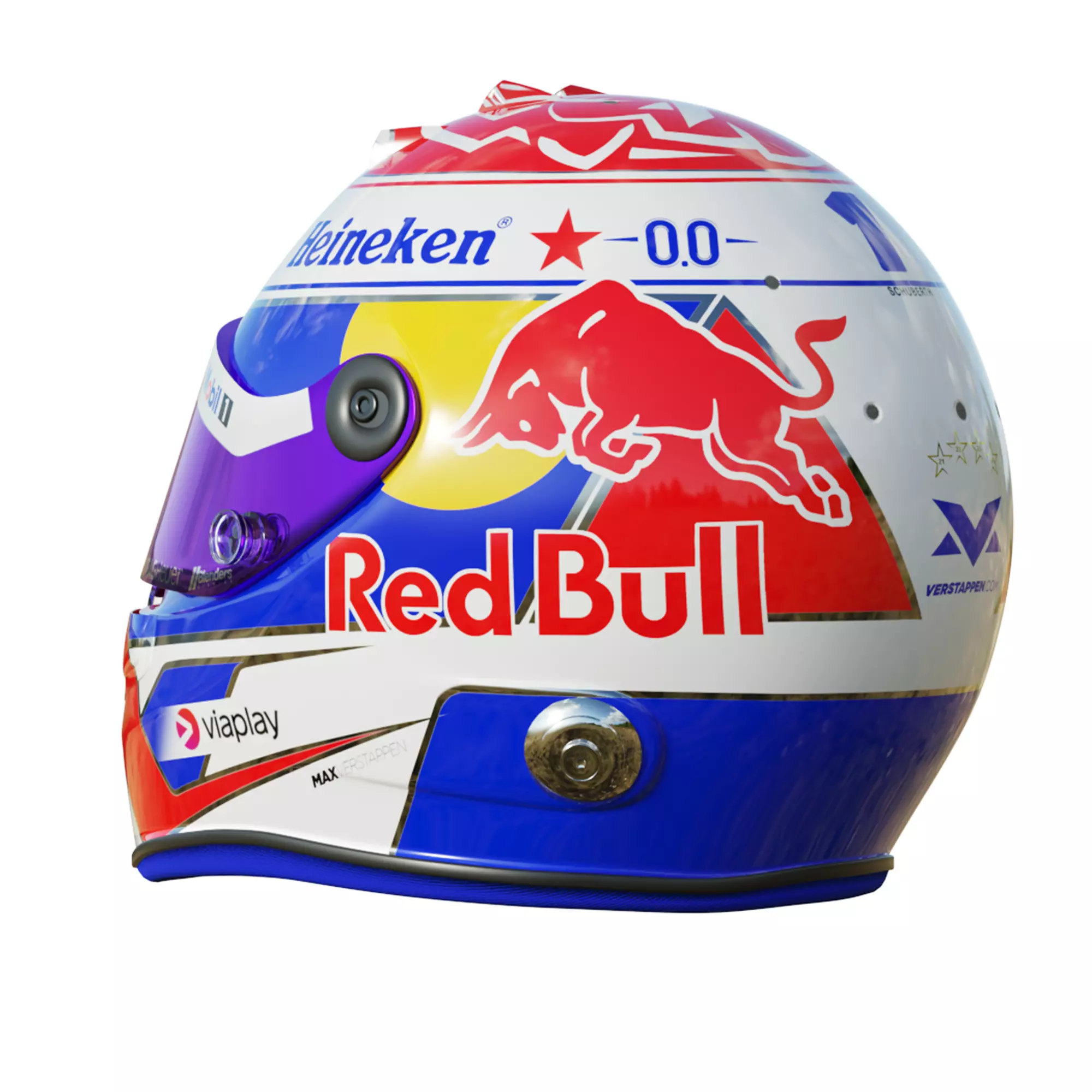 F1 Max Verstappen Helmet 2025 3D model_3