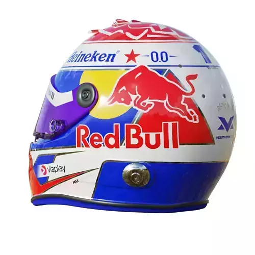 F1 Max Verstappen Helmet 2025 3D model 4