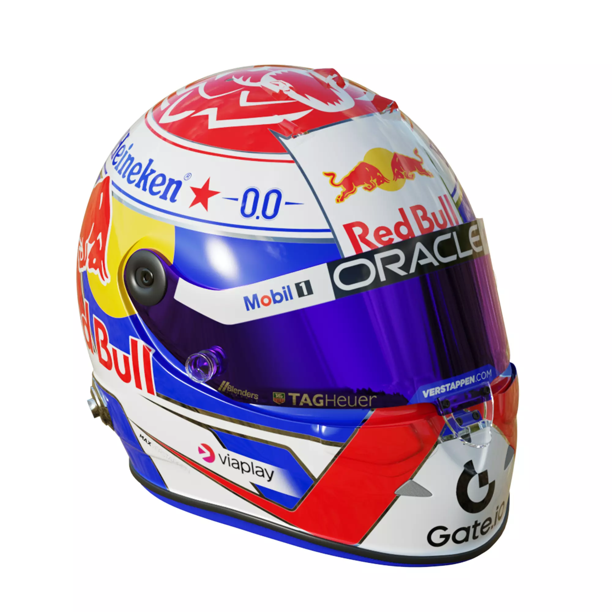 F1 Max Verstappen Helmet 2025 3D model_12