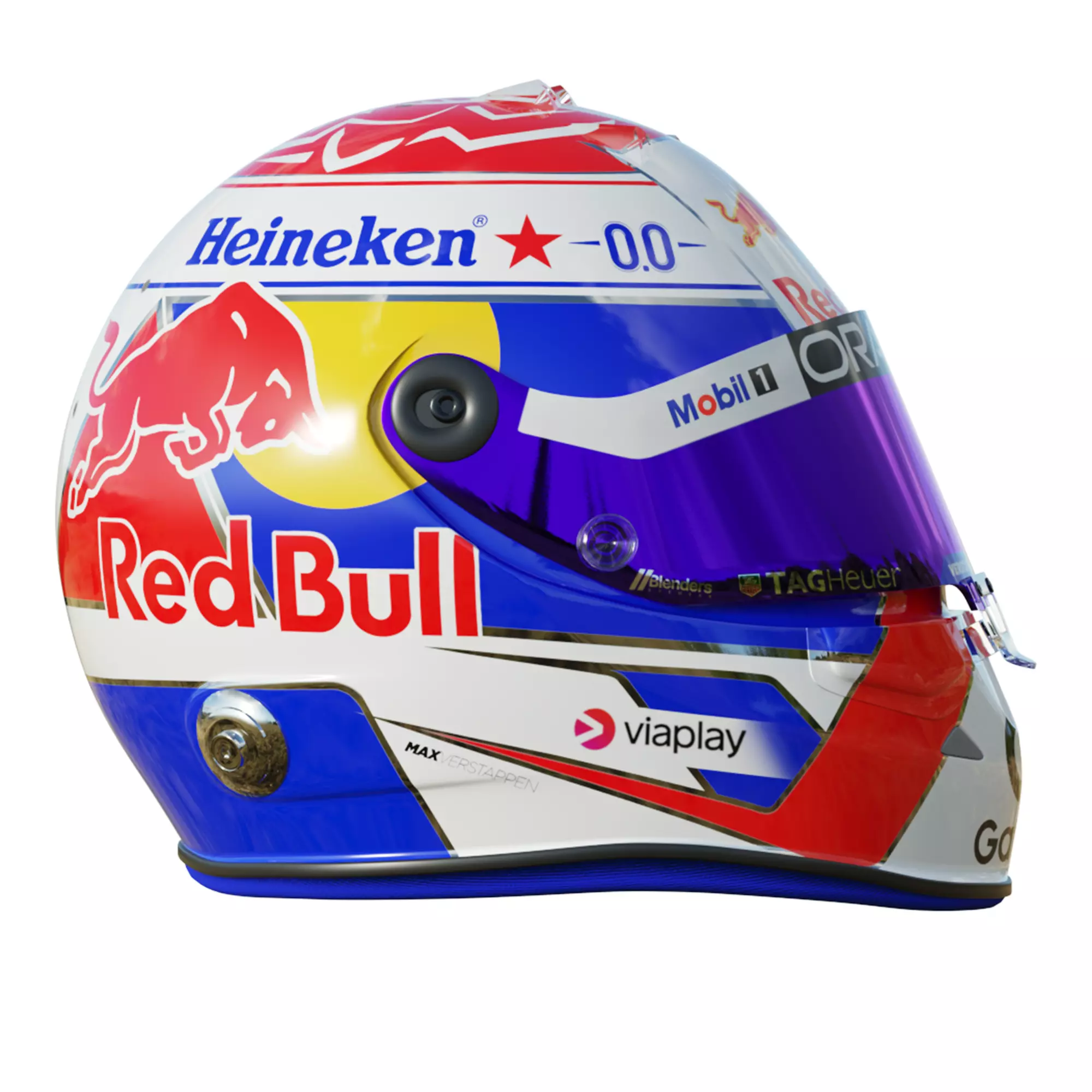 F1 Max Verstappen Helmet 2025 3D model_6