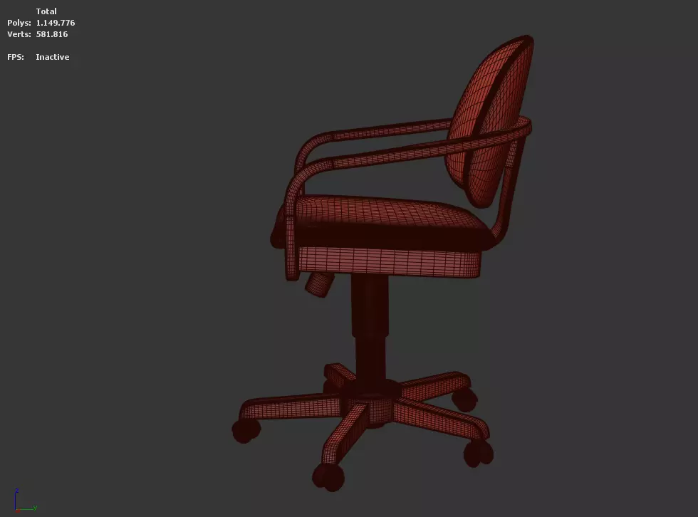 Omar Office Swivel Chair by Rejane de Carvalho - 3D Model 3D model_4
