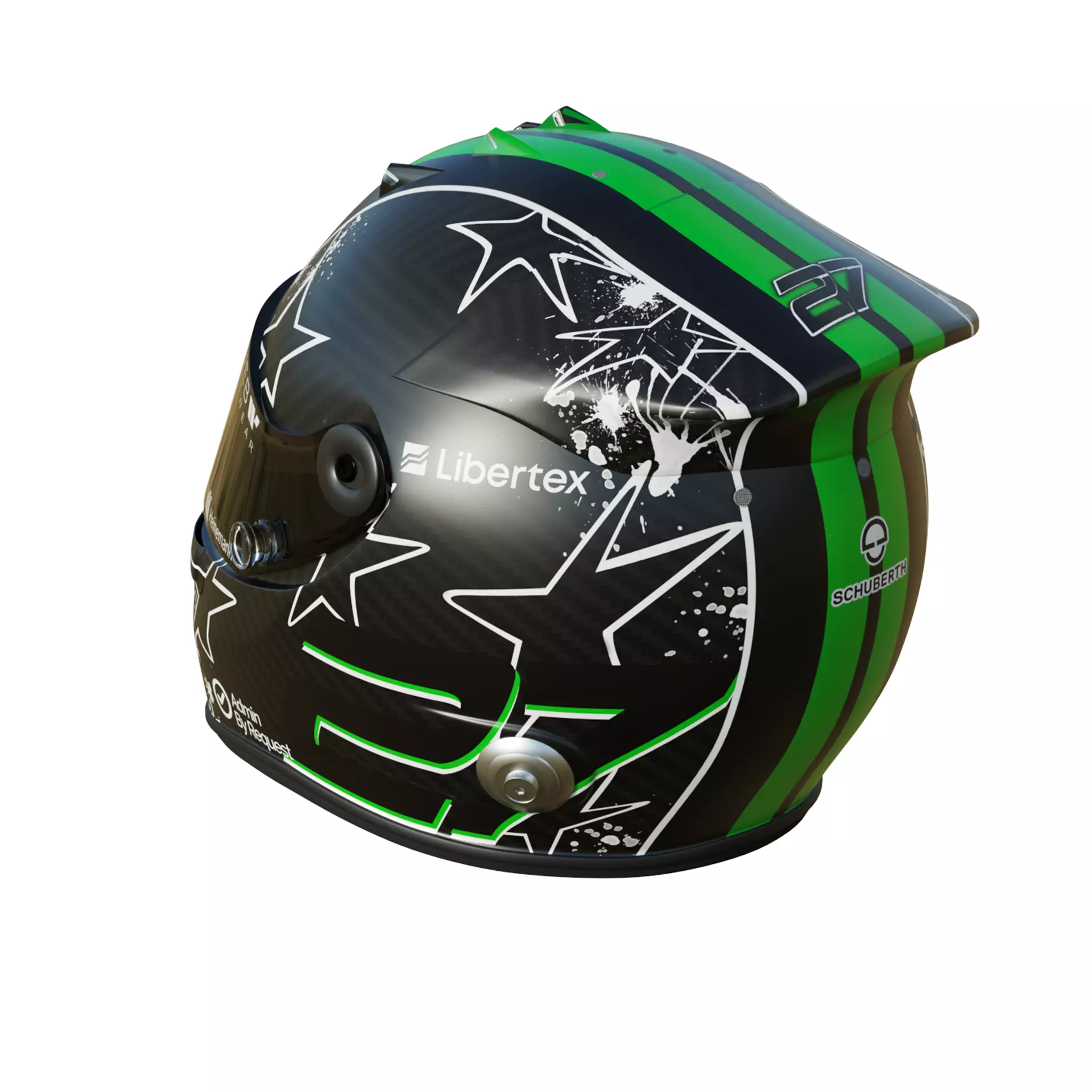 F1 Nico Hulkenberg Helmet 2025 3D model_10