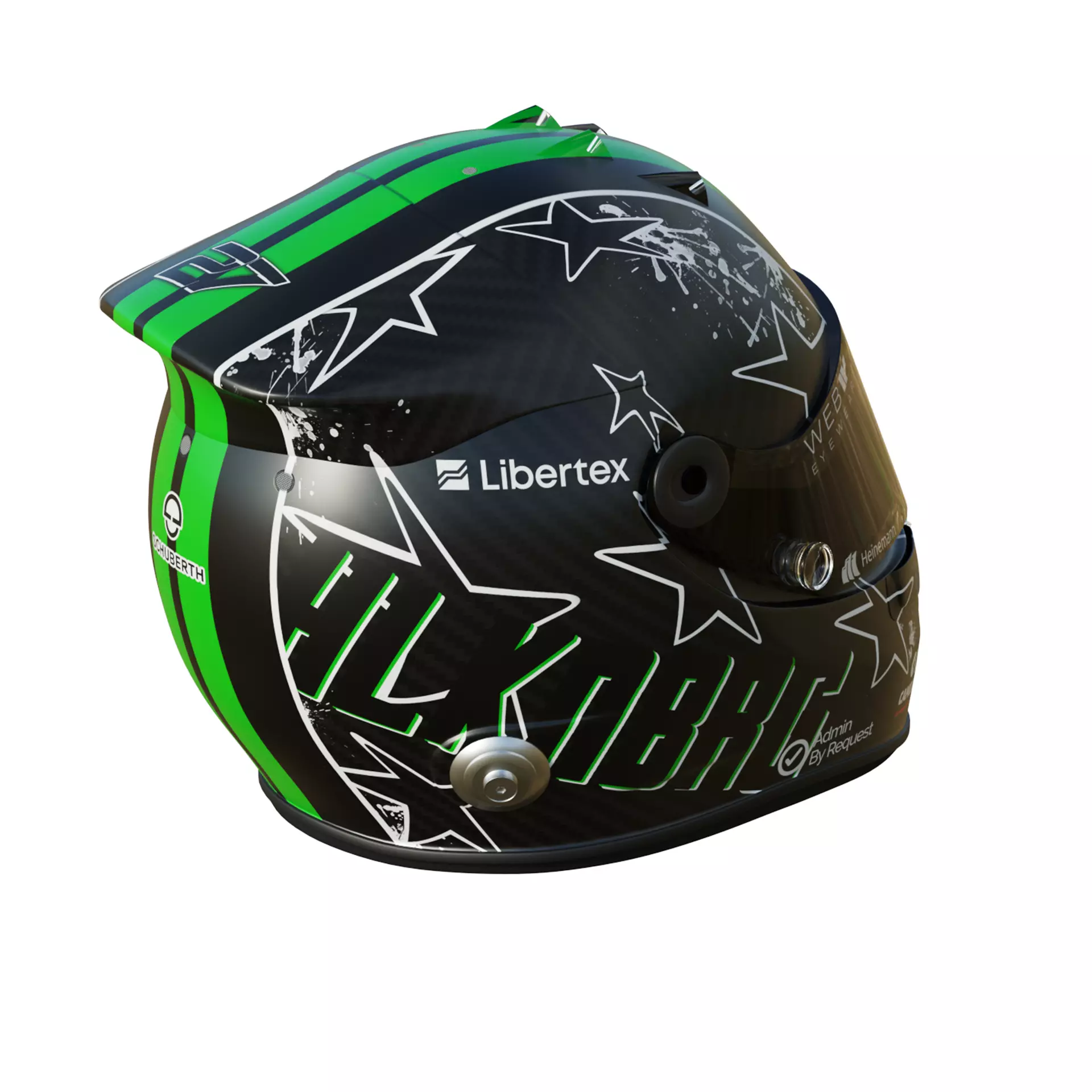 F1 Nico Hulkenberg Helmet 2025 3D model_11