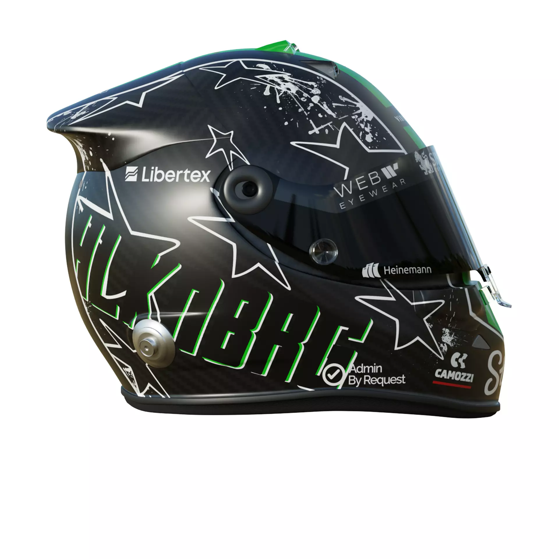 F1 Nico Hulkenberg Helmet 2025 3D model_6