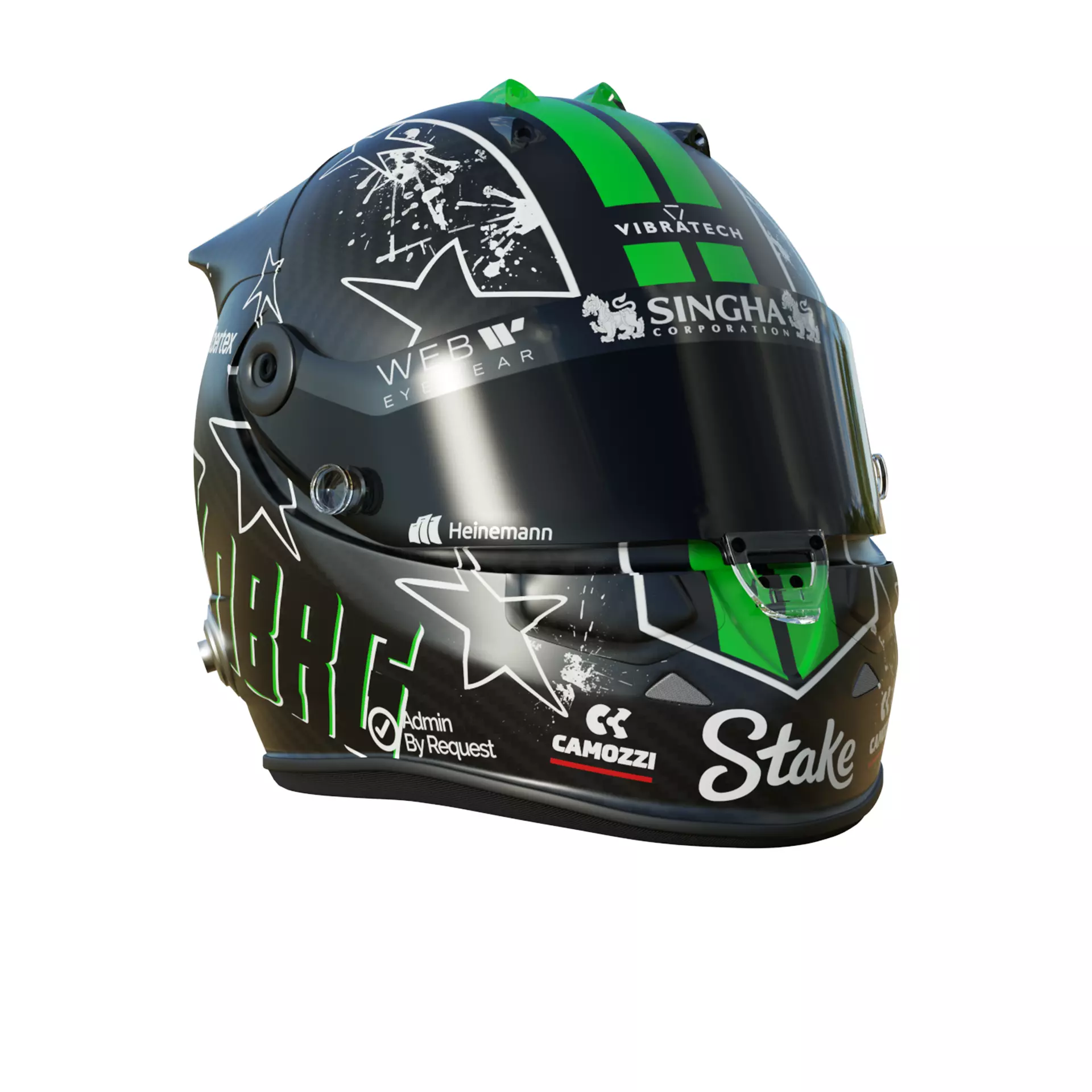 F1 Nico Hulkenberg Helmet 2025 3D model_7