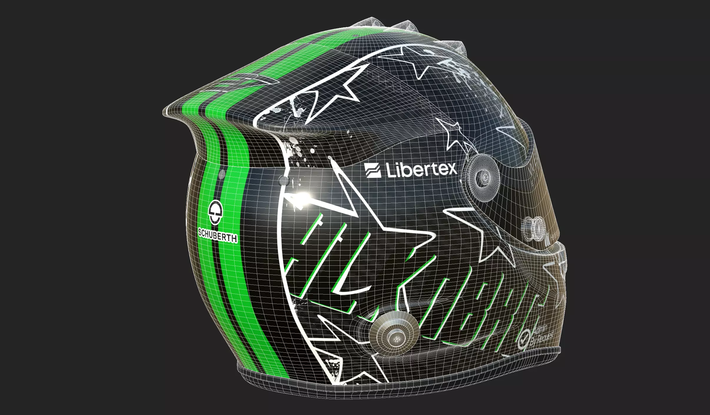 F1 Nico Hulkenberg Helmet 2025 3D model_15