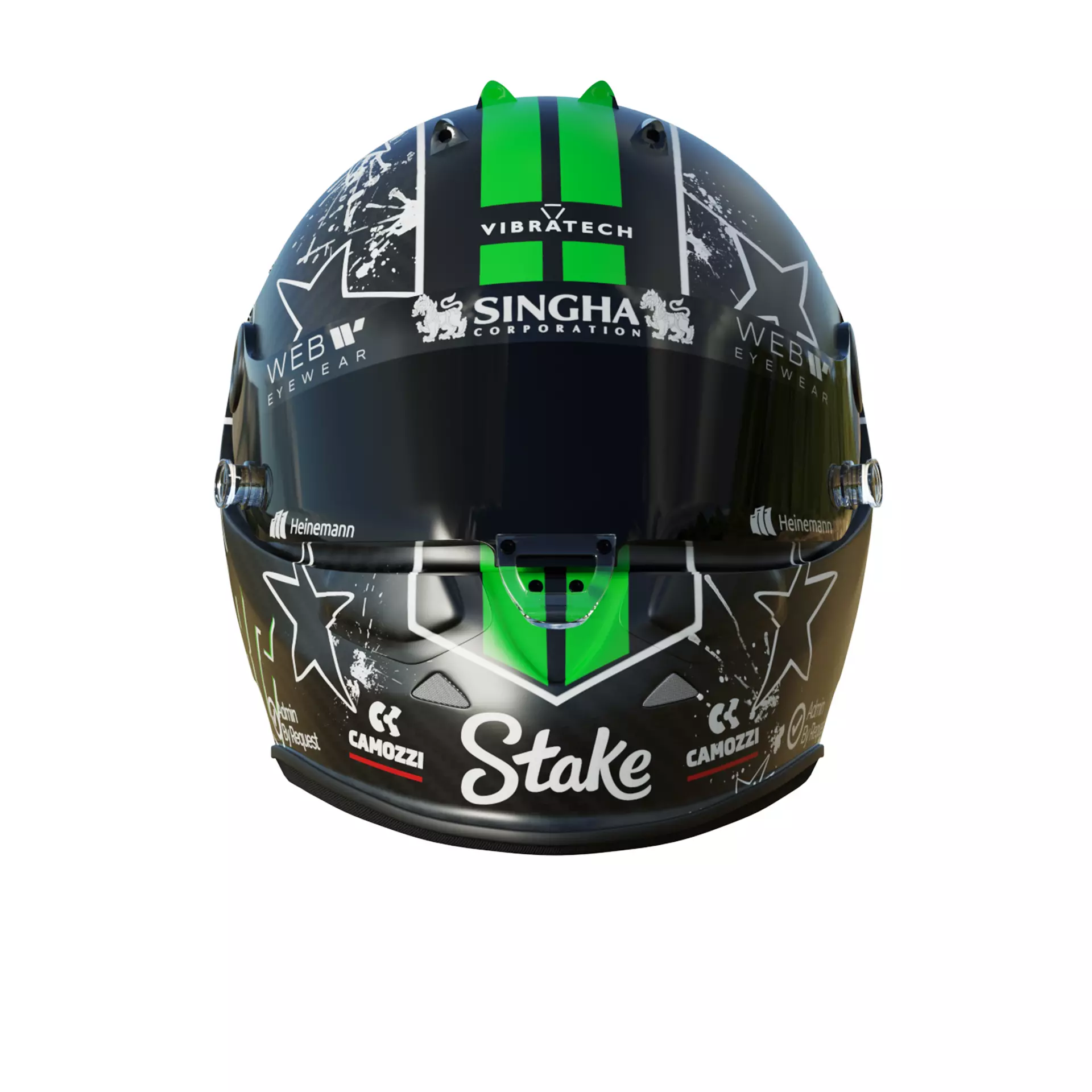 F1 Nico Hulkenberg Helmet 2025 3D model_8