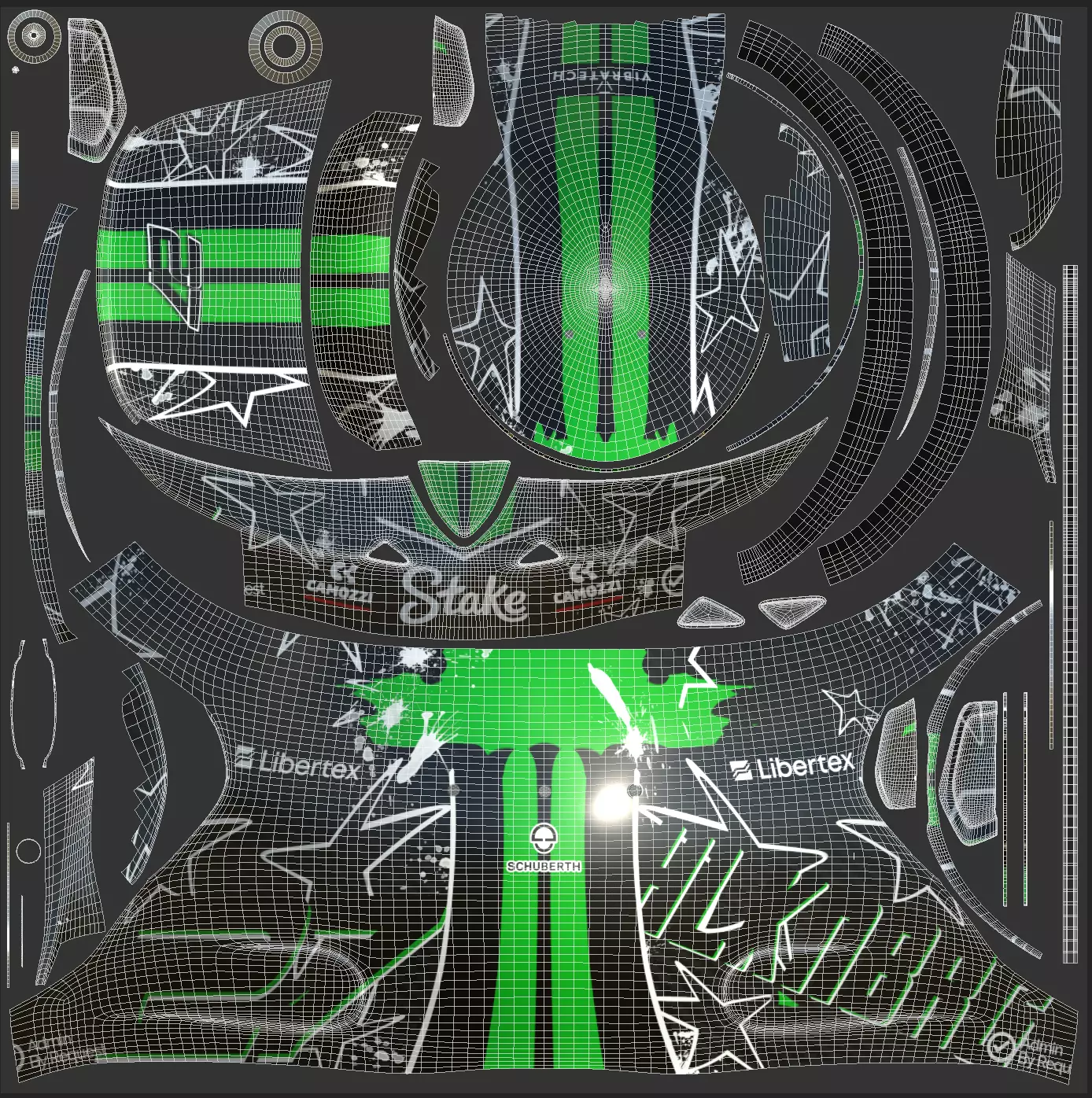 F1 Nico Hulkenberg Helmet 2025 3D model_16