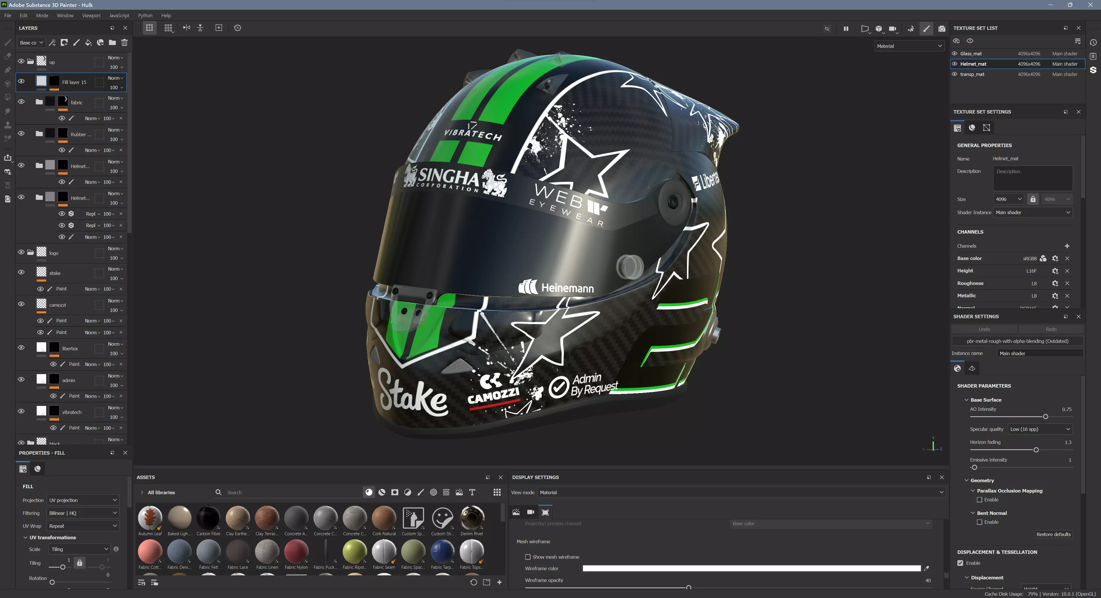 F1 Nico Hulkenberg Helmet 2025 3D model_13