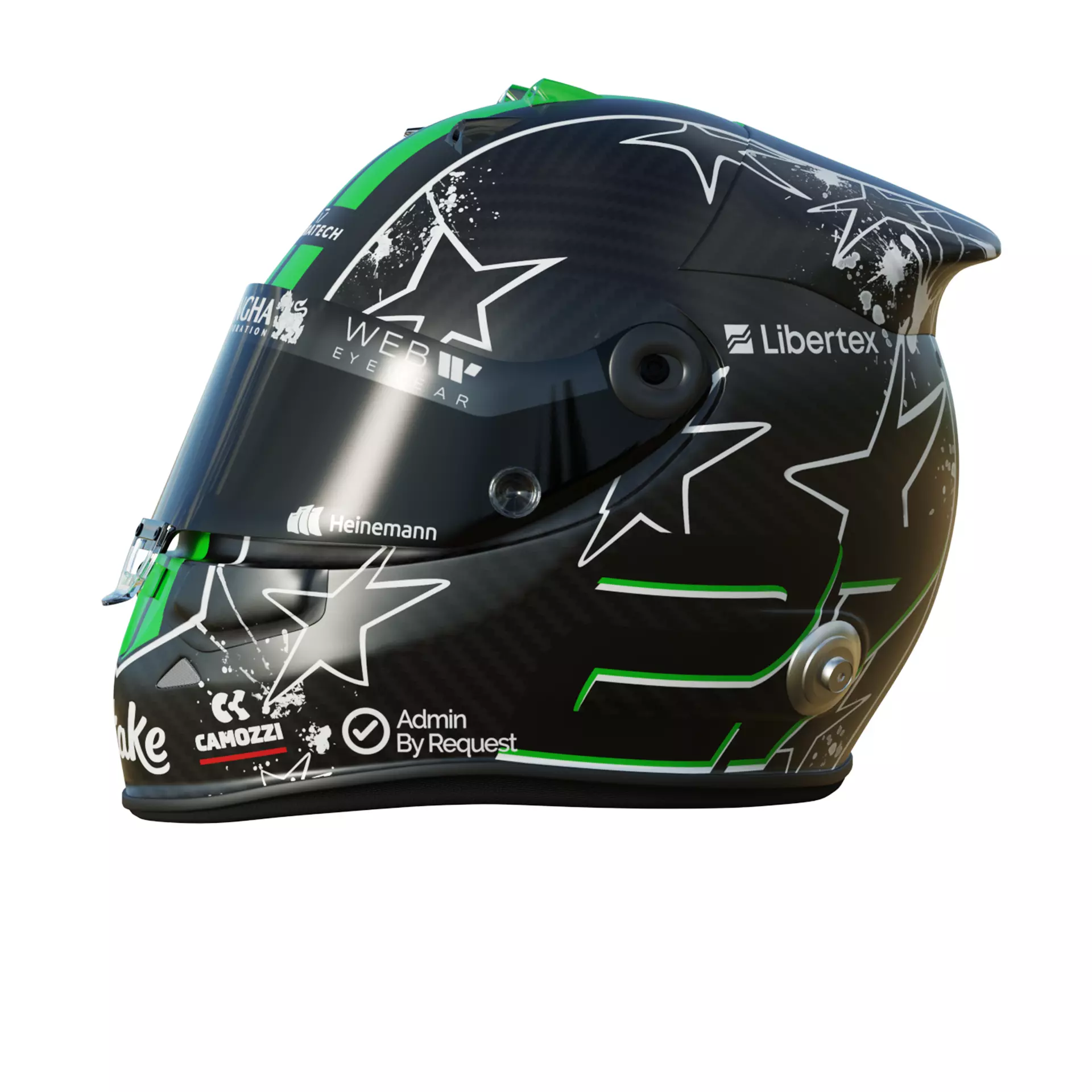 F1 Nico Hulkenberg Helmet 2025 3D model_2