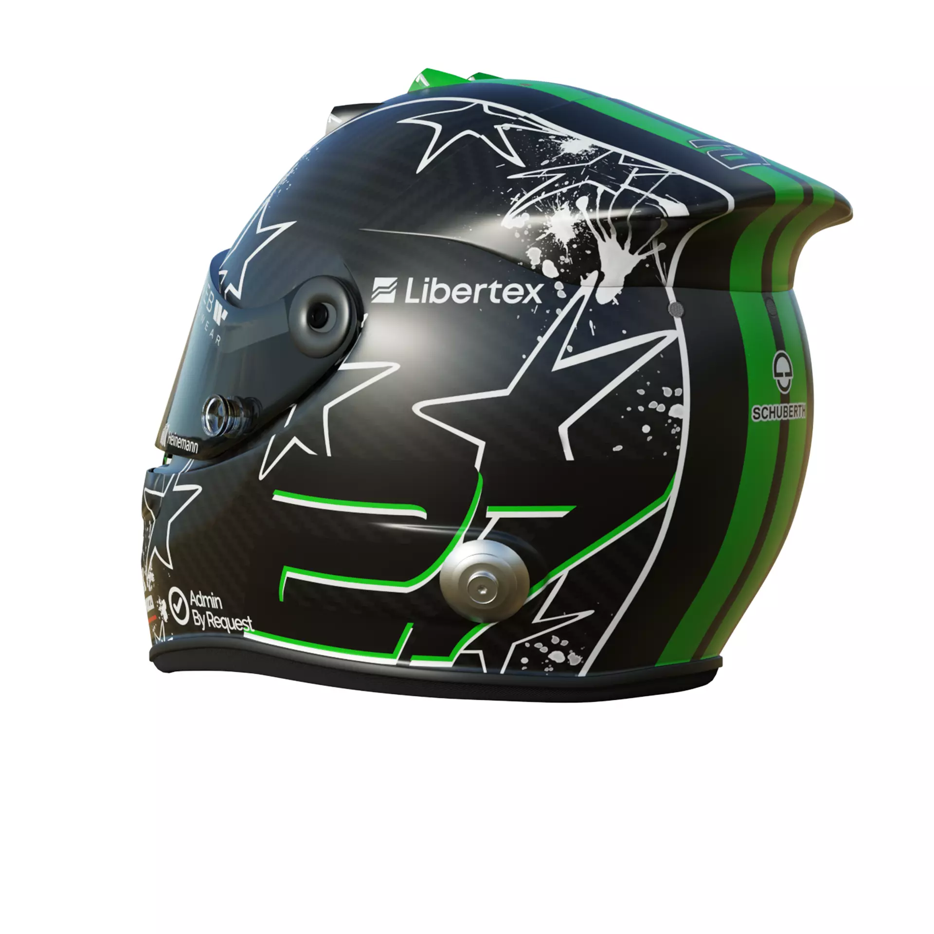 F1 Nico Hulkenberg Helmet 2025 3D model_3