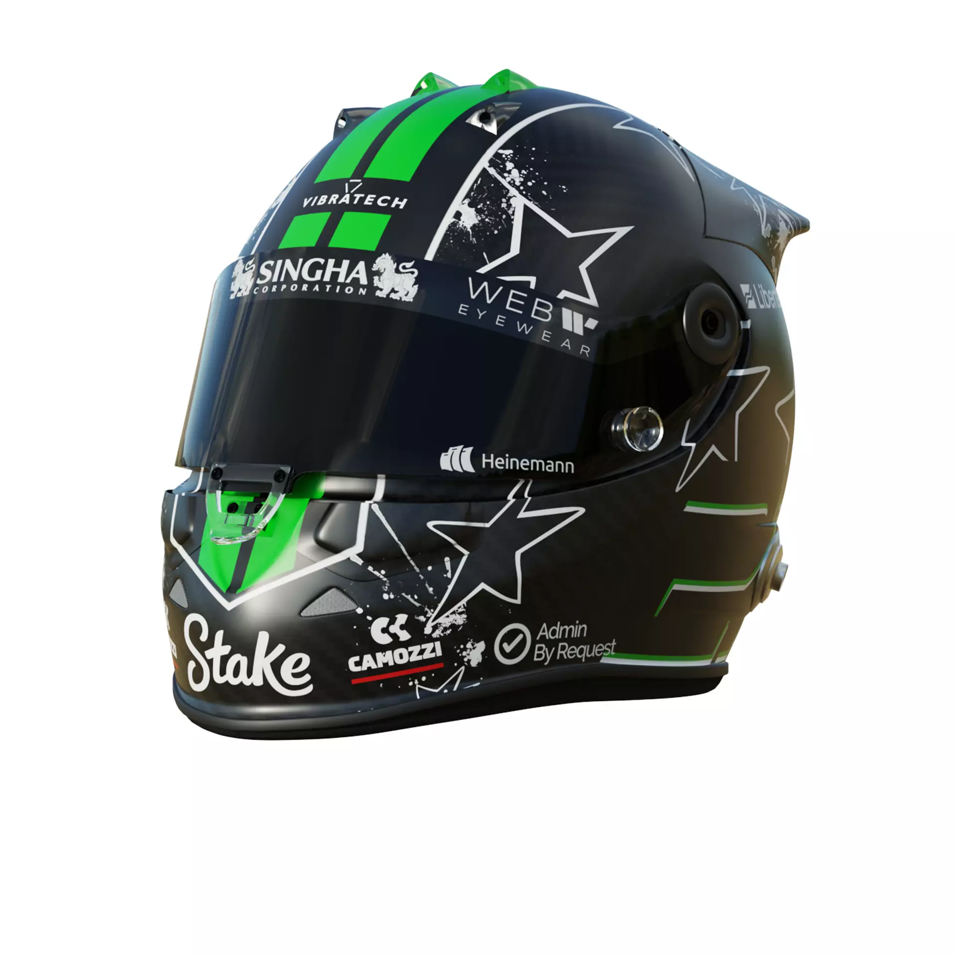 F1 Nico Hulkenberg Helmet 2025 3D model_1