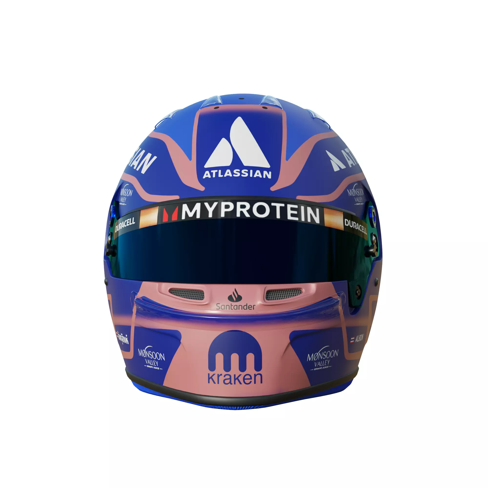 F1 Alex Albon Helmet 2025 3D model_8