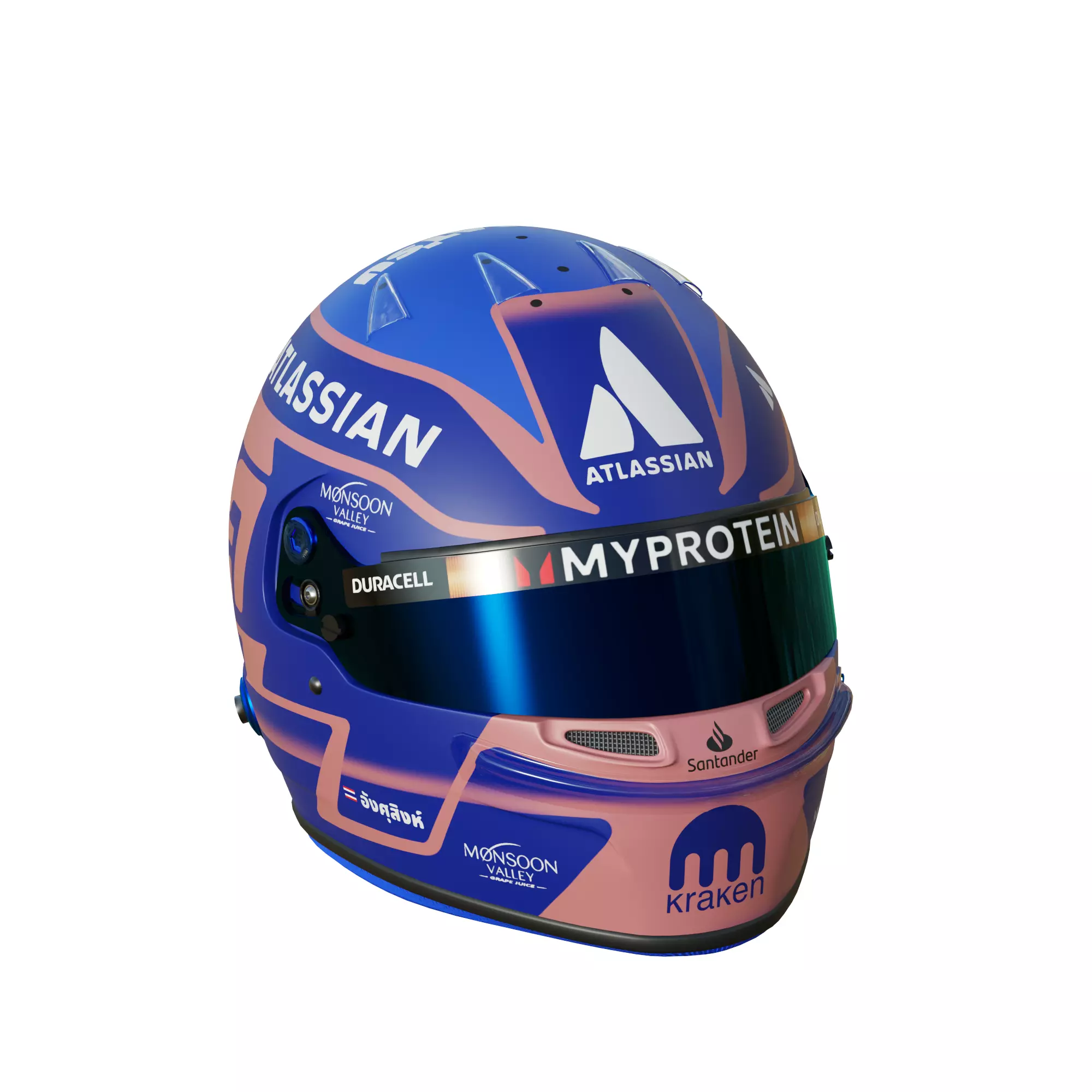 F1 Alex Albon Helmet 2025 3D model_12