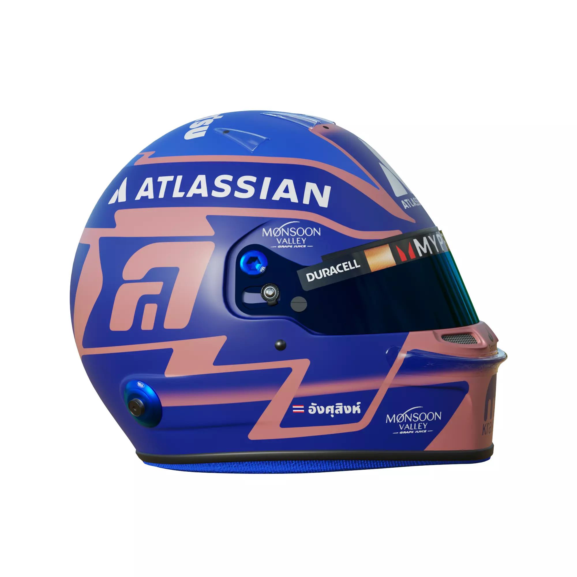 F1 Alex Albon Helmet 2025 3D model_6