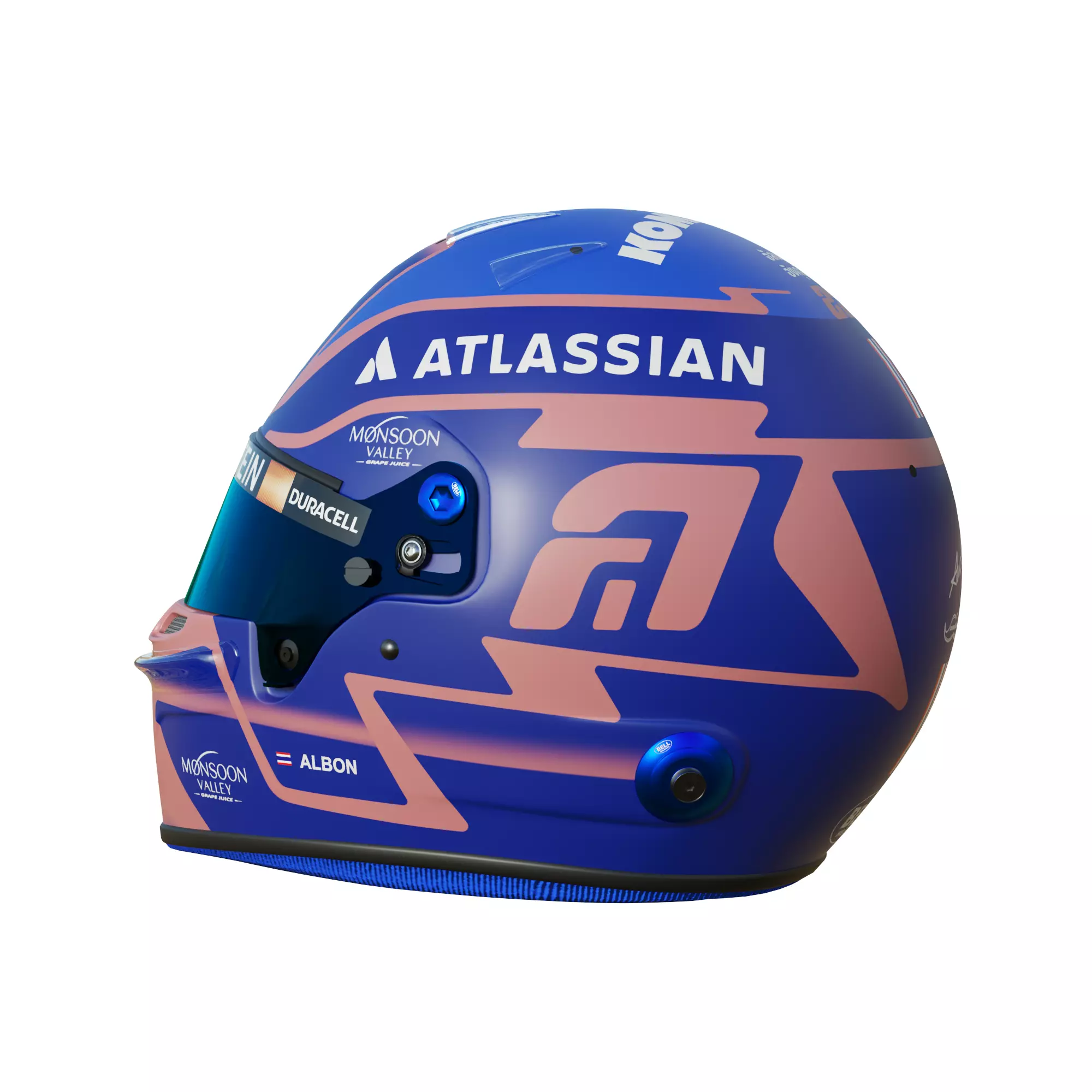 F1 Alex Albon Helmet 2025 3D model_3