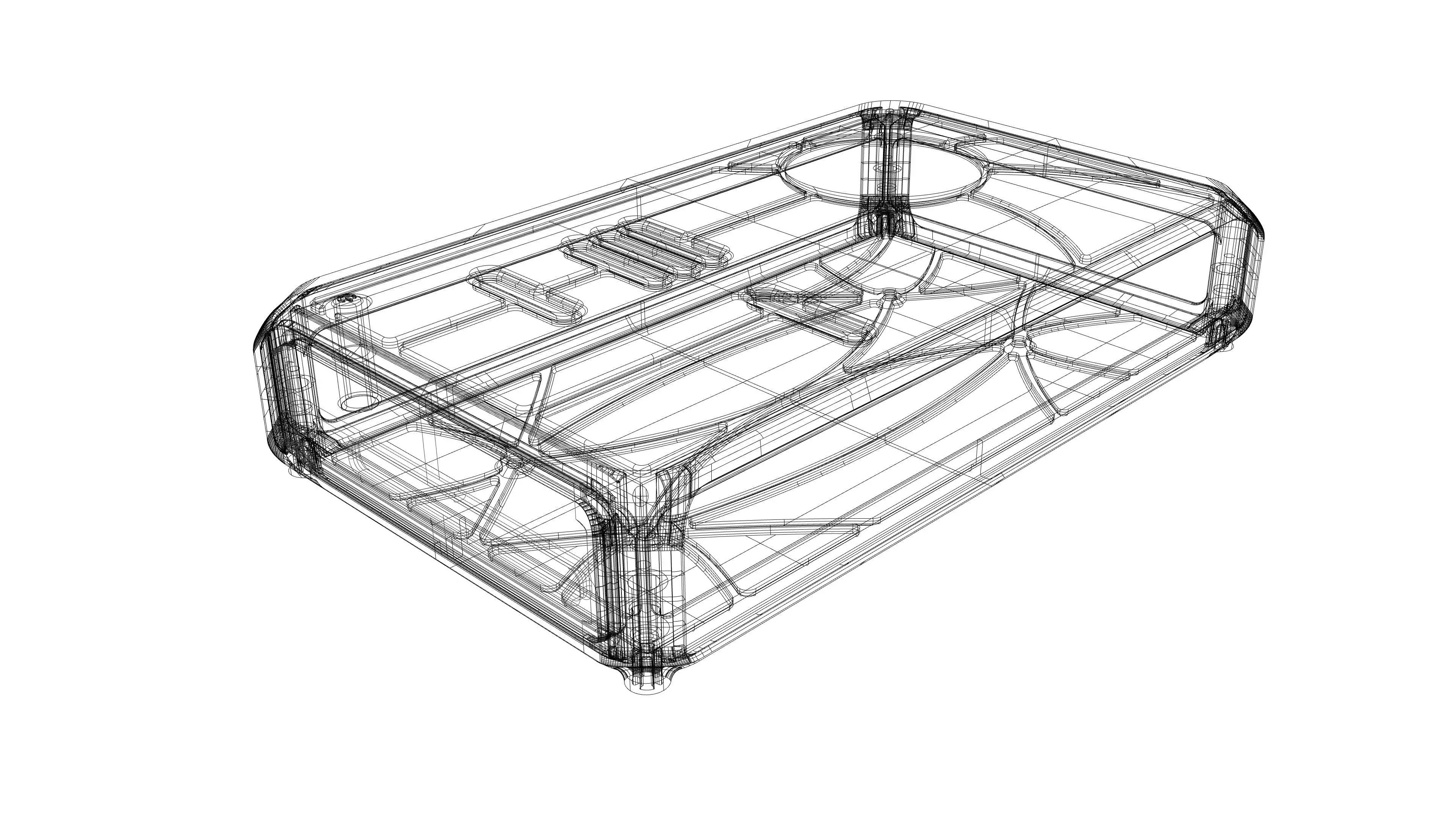 Mean Well LRS-600 - 600N2 Series Power Supply Enclosure 3D print model_12