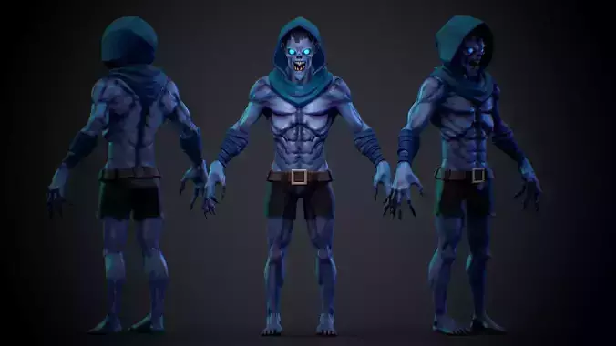 Ghoul Stylized Monster UE4 UE5 Unity Ready Character