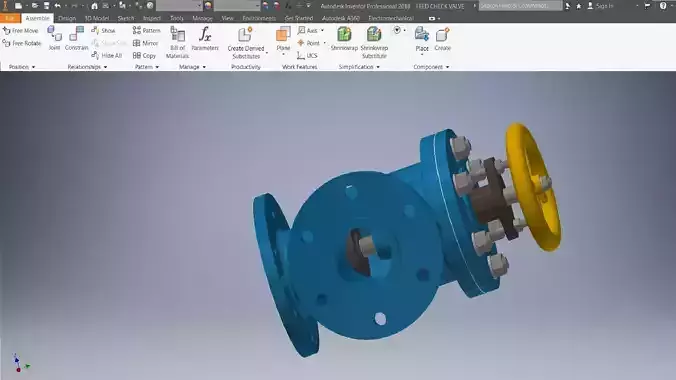 Assembly of Feed Check Valve