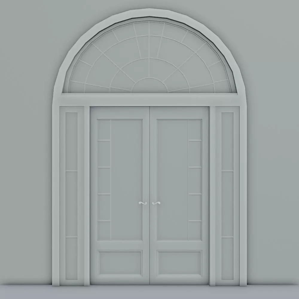 Door Design 2 Low-poly 3D model_3