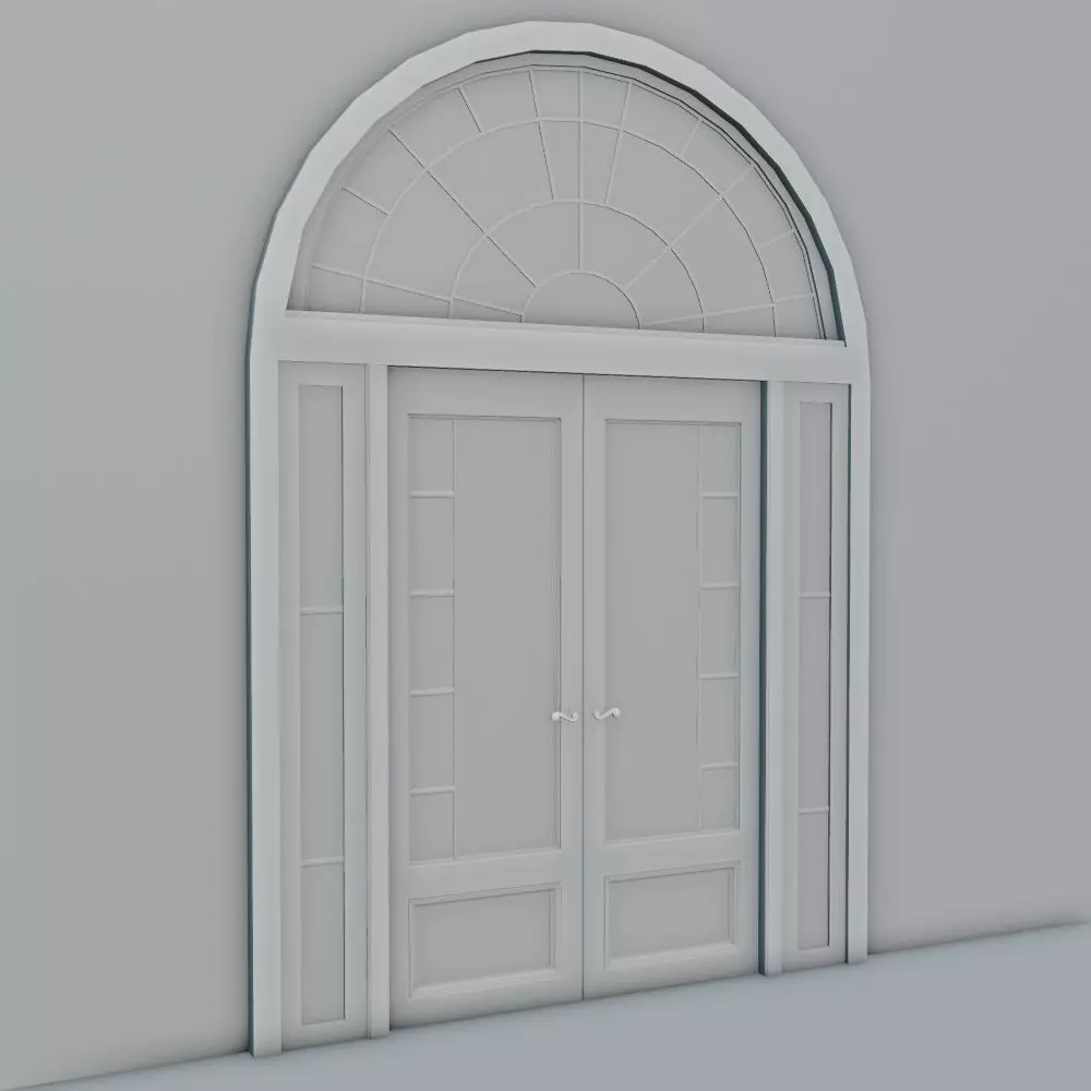 Door Design 2 Low-poly 3D model_1
