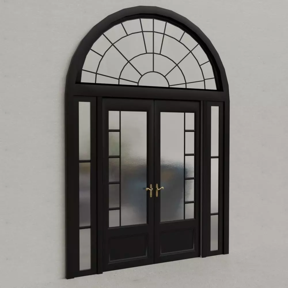 Door Design 2 Low-poly 3D model_0