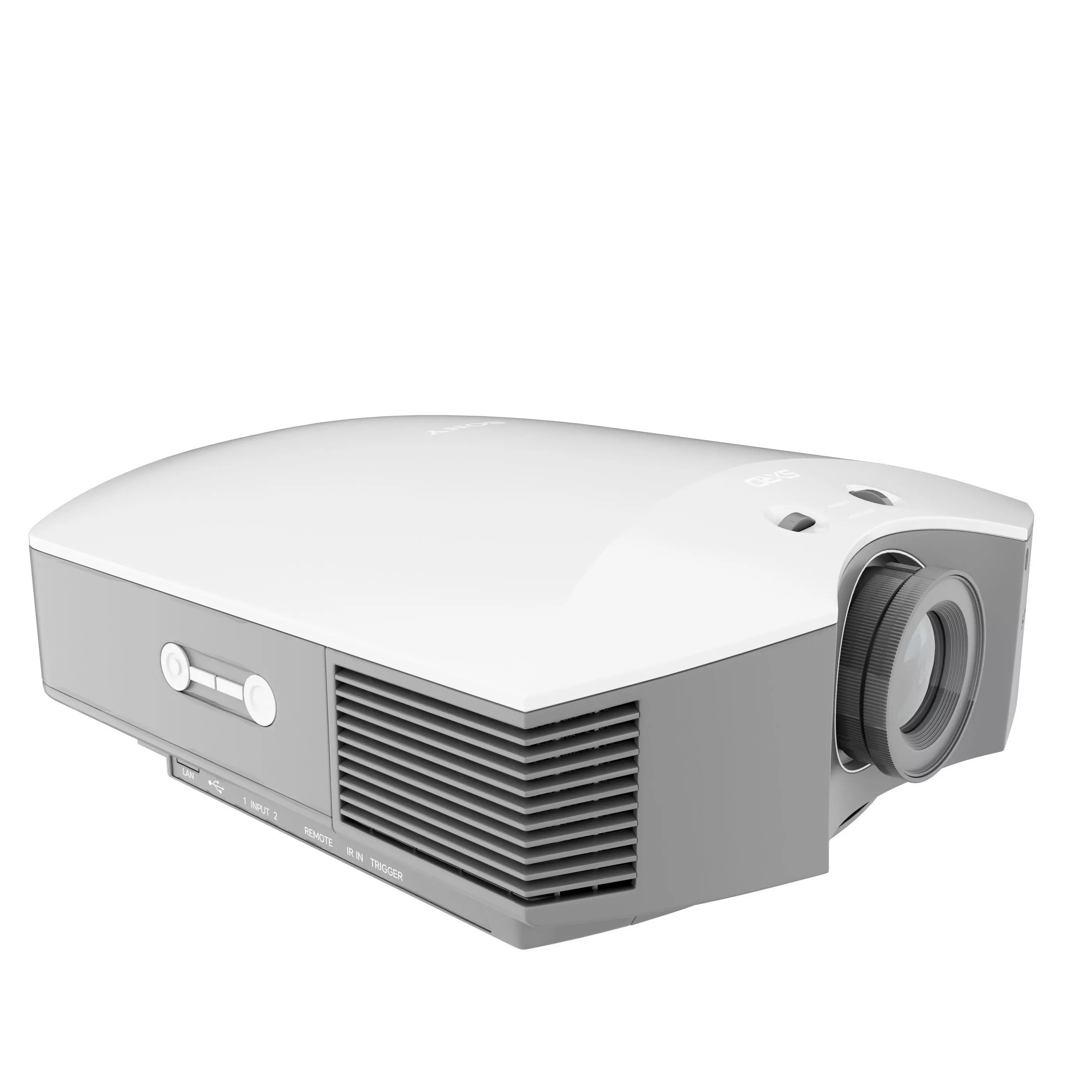 projector Low-poly 3D model_4