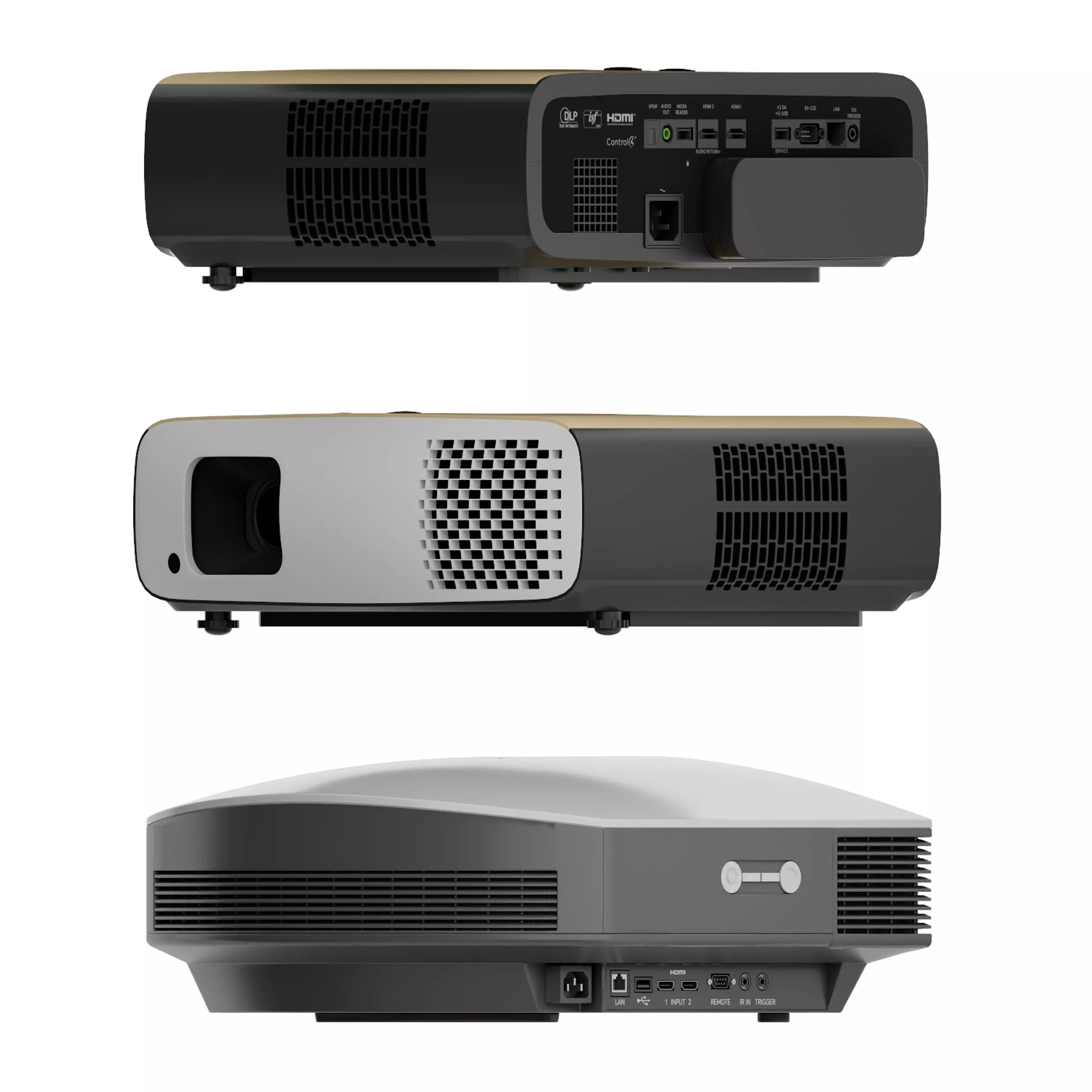 projector Low-poly 3D model_7