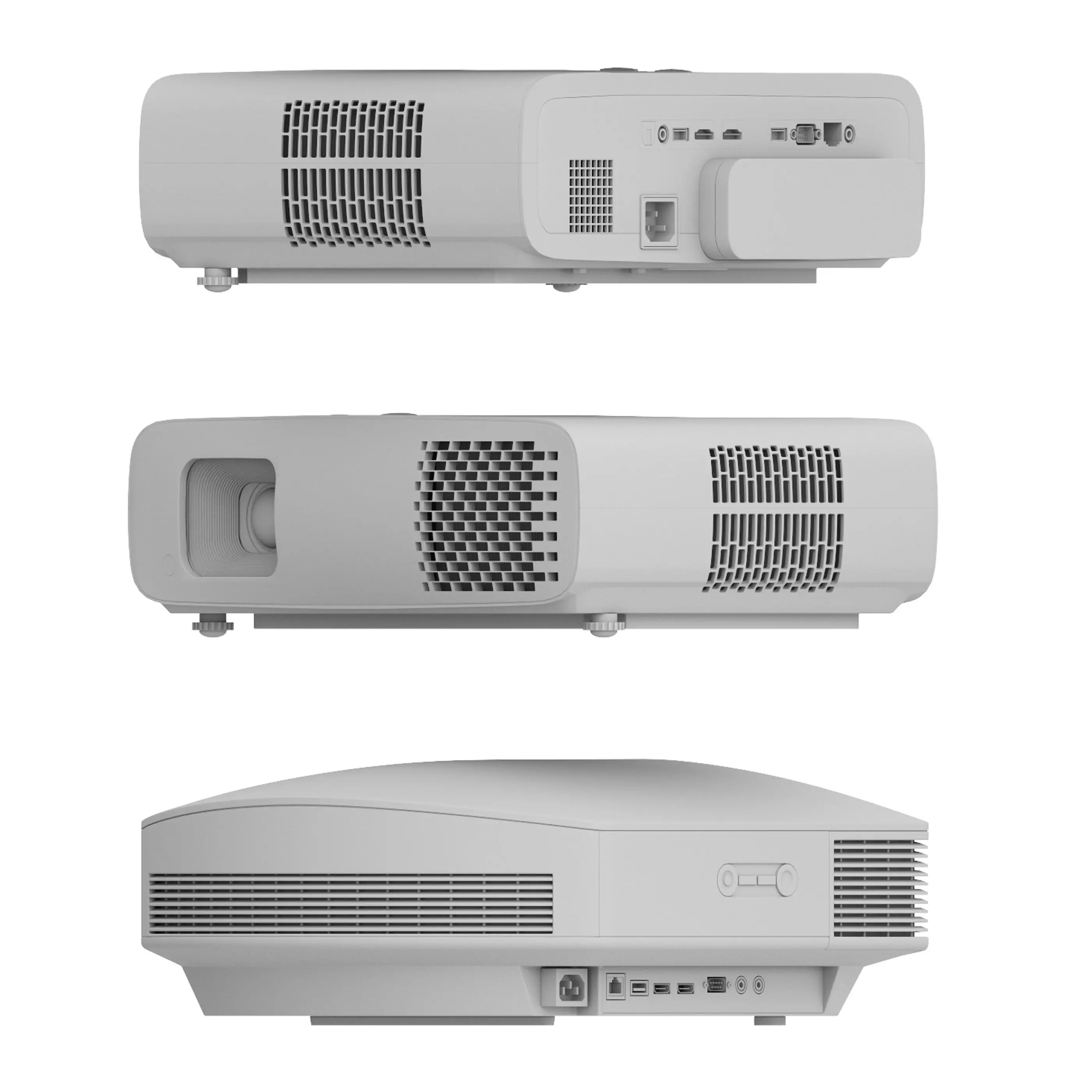 projector Low-poly 3D model_12