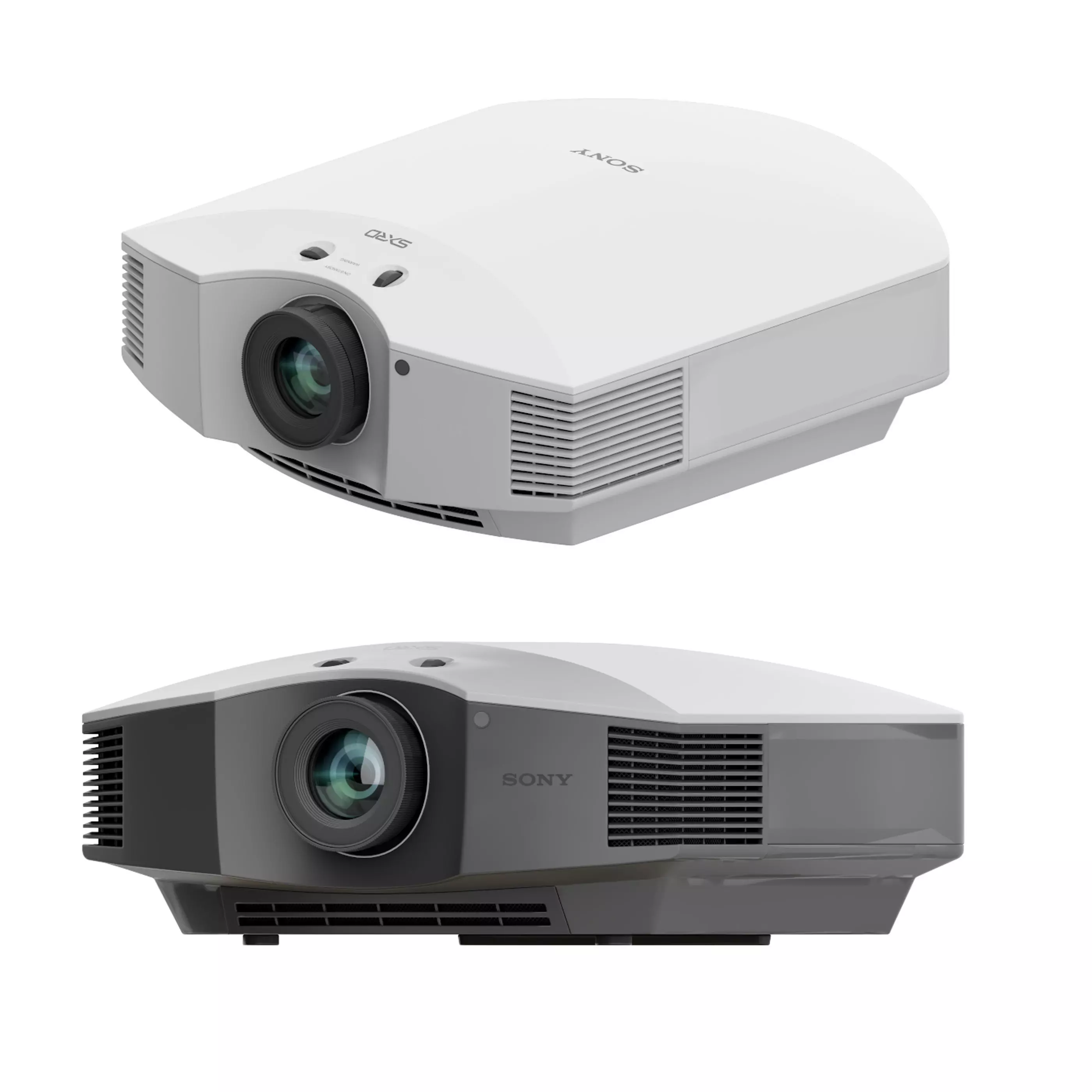 projector Low-poly 3D model_8