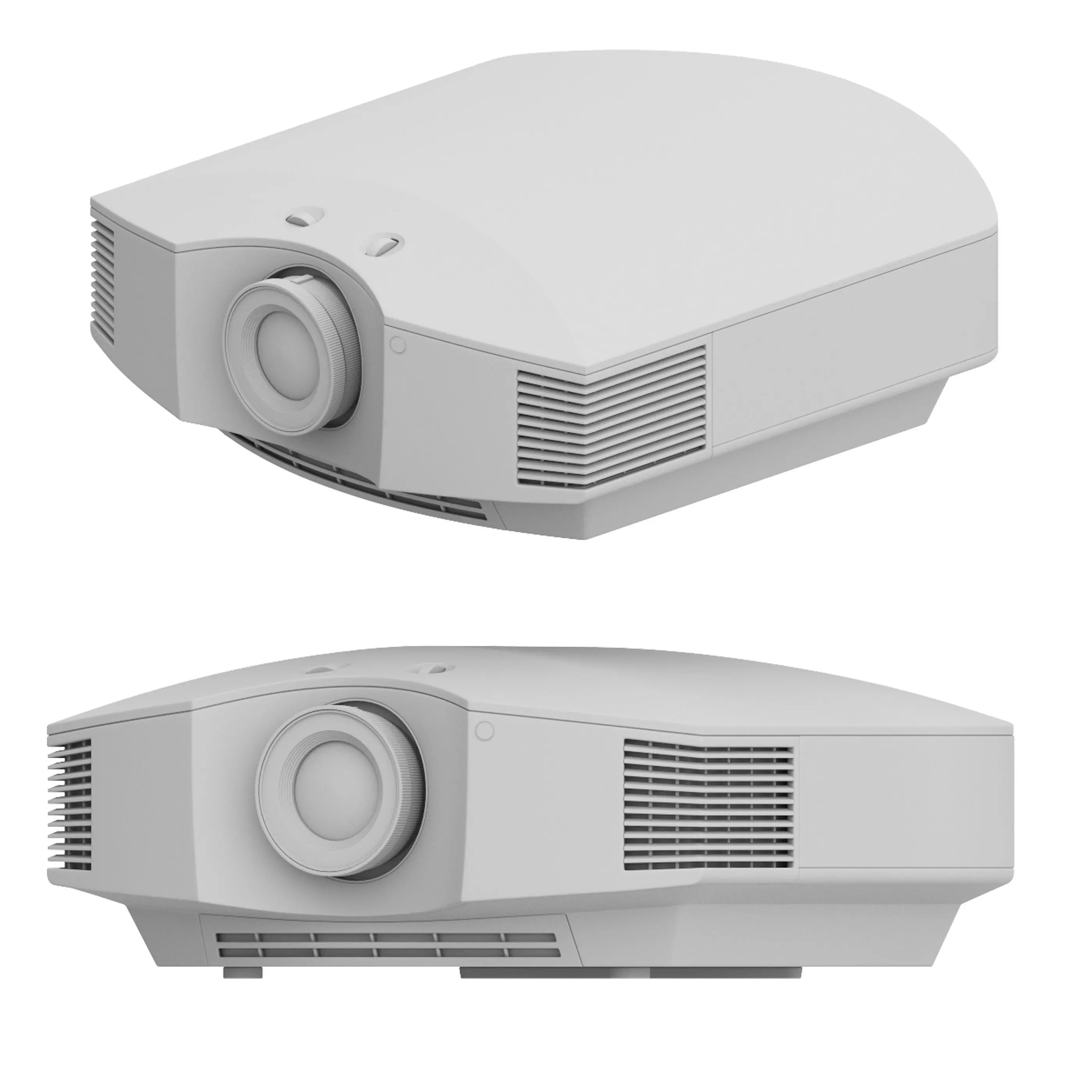 projector Low-poly 3D model_11