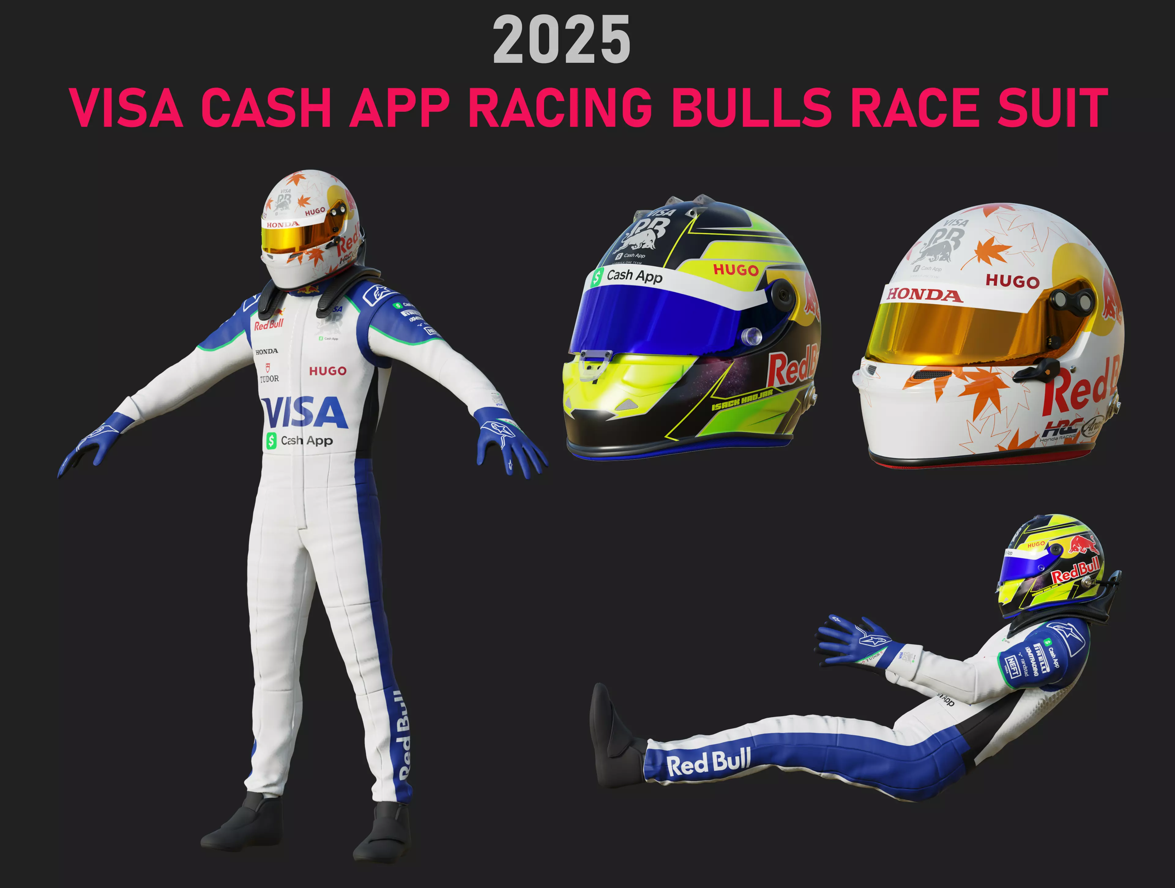 F1 VCARB Racing Suit 2025 3D model