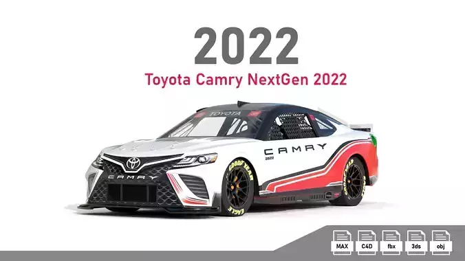 Toyota Camry Nascar Nextgen 2022 3D model