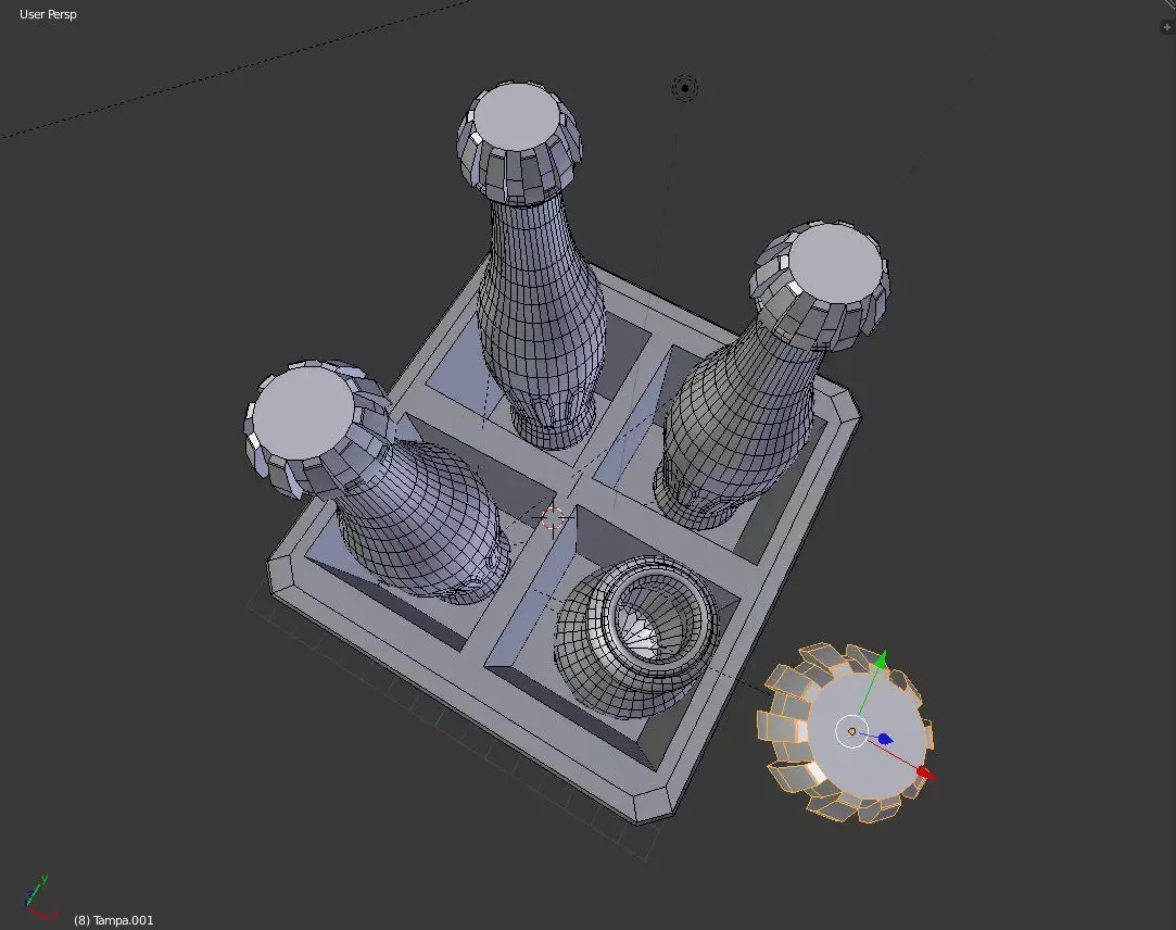 Coke Stilyzed Low-poly 3D model_7