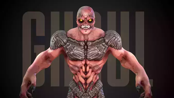 Armored Ghoul-UE4 UE5 Unity Ready Character
