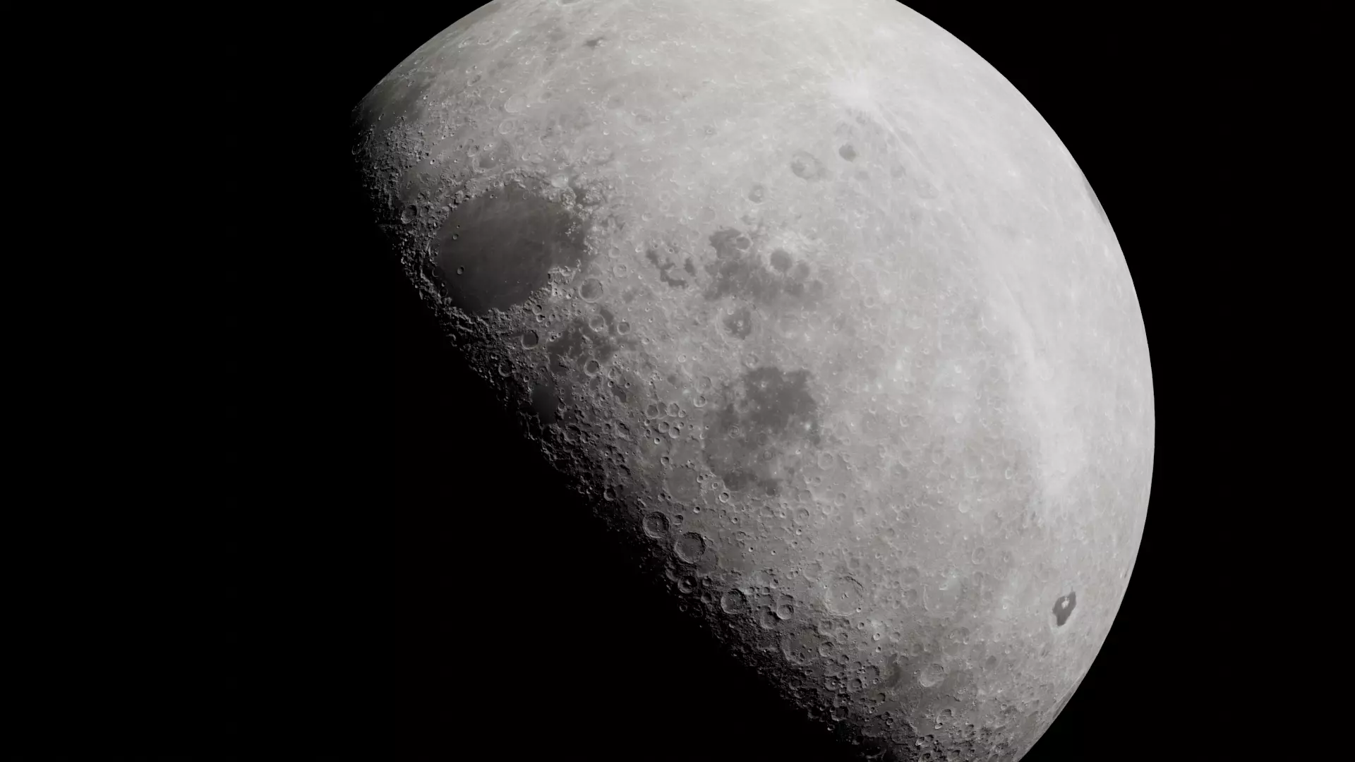 Ultra Realistic 16K Moon texture form NASA AND Displacement 3D model_5