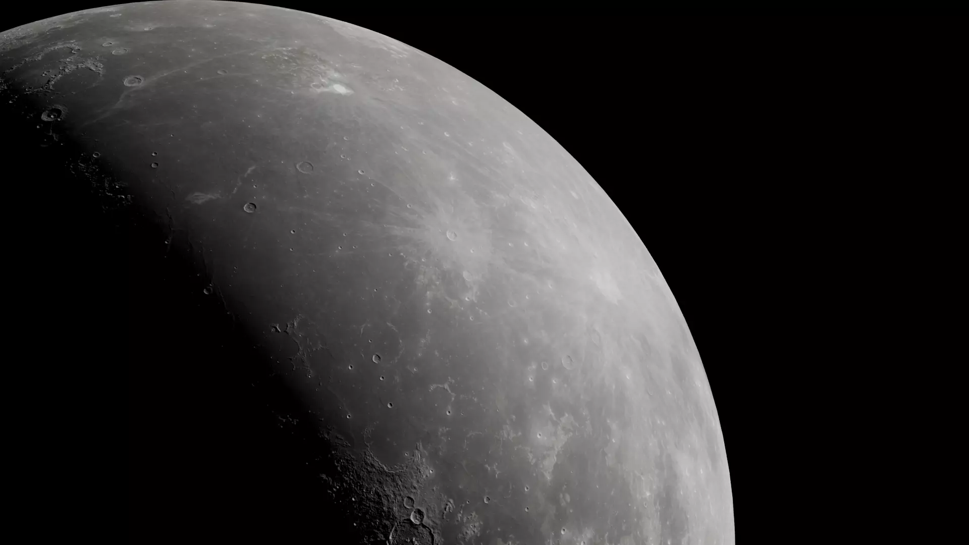 Ultra Realistic 16K Moon texture form NASA AND Displacement 3D model_3