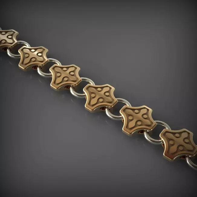 Designer Unique Unisex Cuban Chain With 3DM STL OBJ FBX Files 3D print model_0