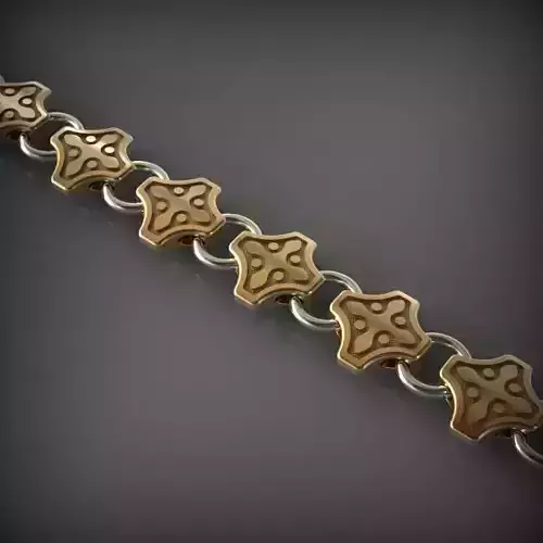 Designer Unique Unisex Cuban Chain With 3DM STL OBJ FBX Files