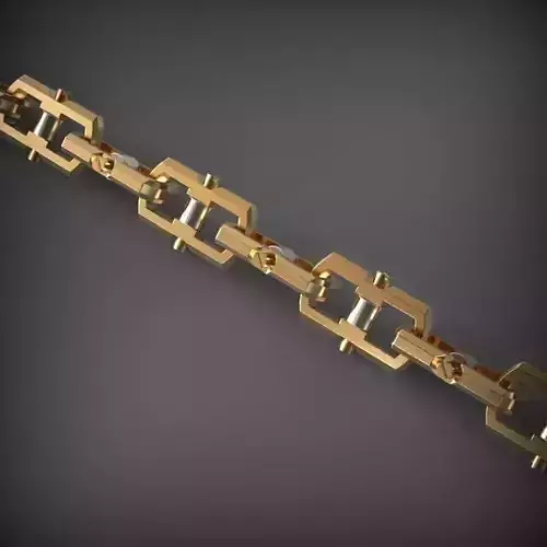 Designer Unique Unisex Cuban Chain With 3DM STL OBJ FBX Files