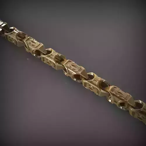 Designer Unique Unisex Cuban Chain With 3DM STL OBJ FBX Files 3D print model