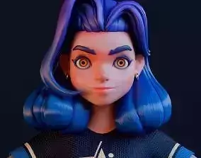 Stylized Girl - UE4 UE5 Unity Ready Character