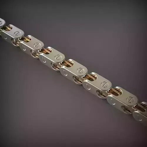 Designer Unique Unisex Cuban Chain With 3DM STL OBJ FBX Files 3D print model
