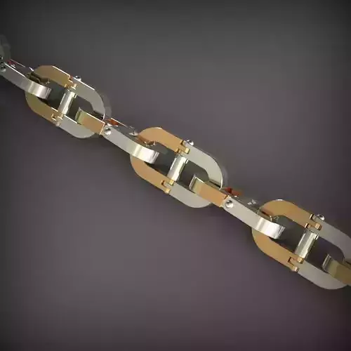 Designer Unique Unisex Cuban Chain With 3DM STL OBJ FBX Files 3D print model