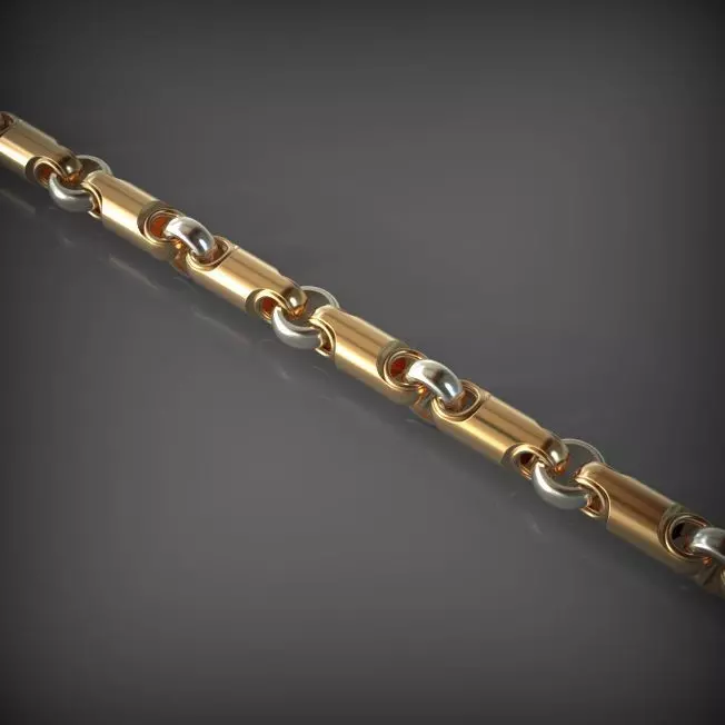 Designer Unique Unisex Cuban Chain With 3DM STL OBJ FBX Files 3D print model_0