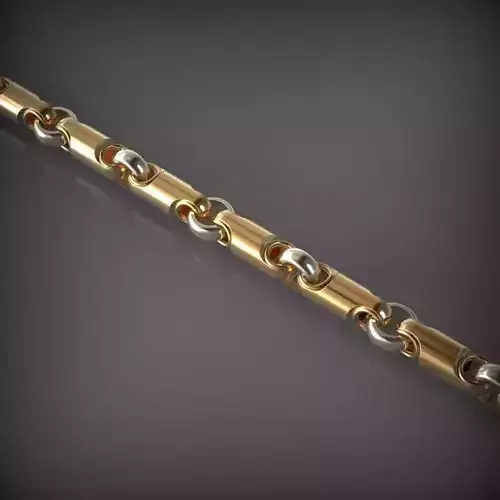 Designer Unique Unisex Cuban Chain With 3DM STL OBJ FBX Files 3D print model